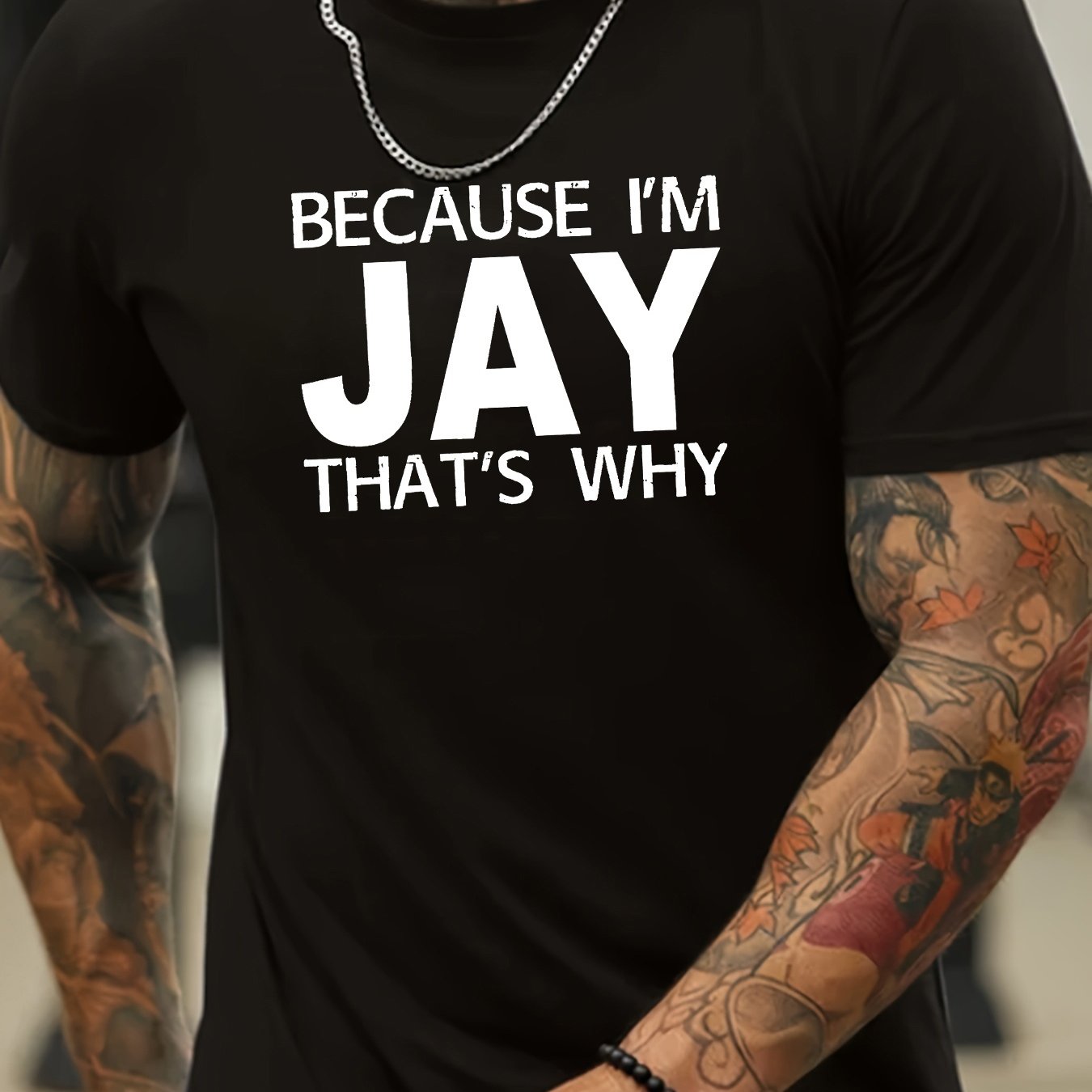 TEMU S I So Graphic T-shirt - Black Crew Neck Shirt With Lettering Lightweight Machine Washable Suitable For - Casual Wear & Everyday Outfits Trendy