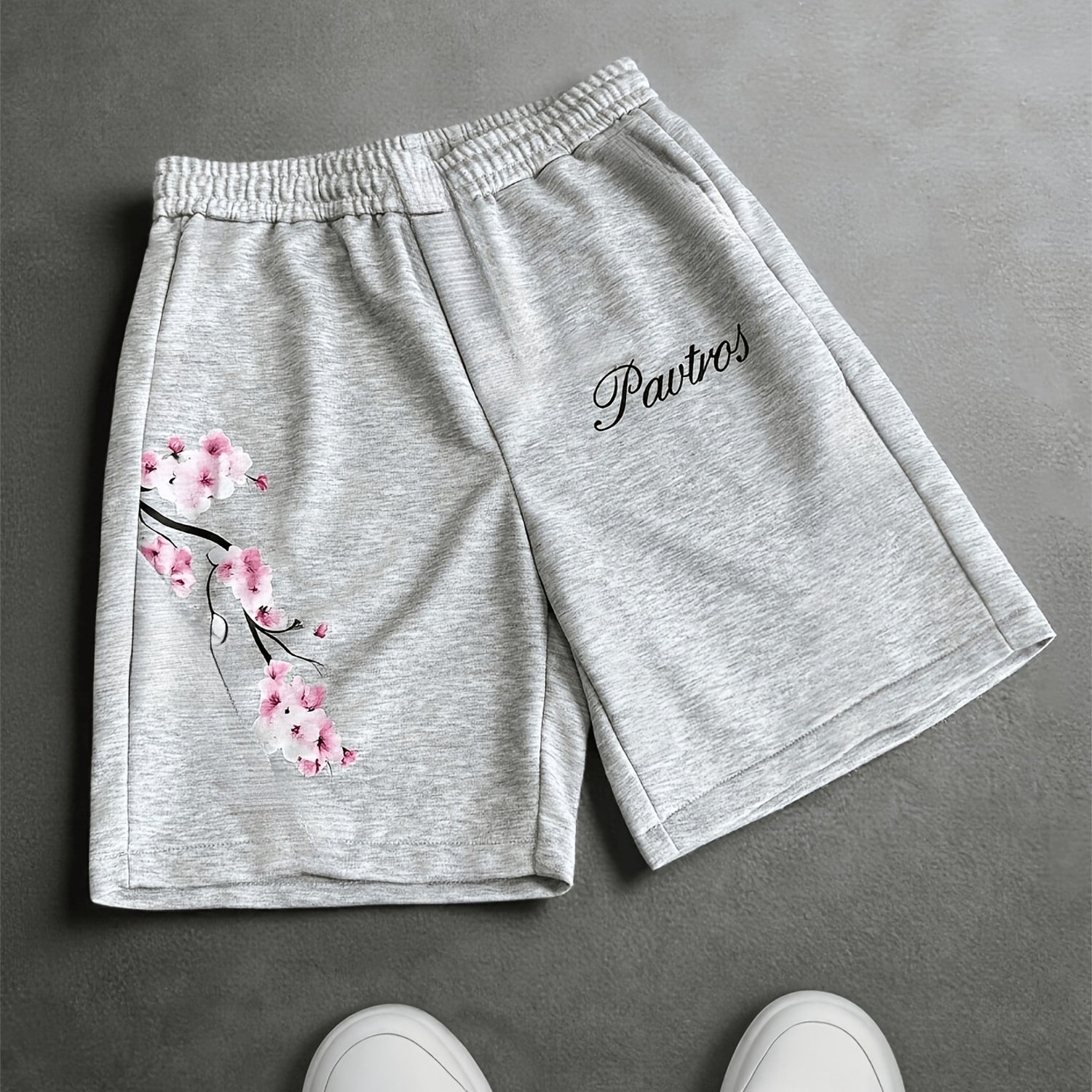 TEMU Men's Casual Sports Shorts Cherry Loose Fit Shorts