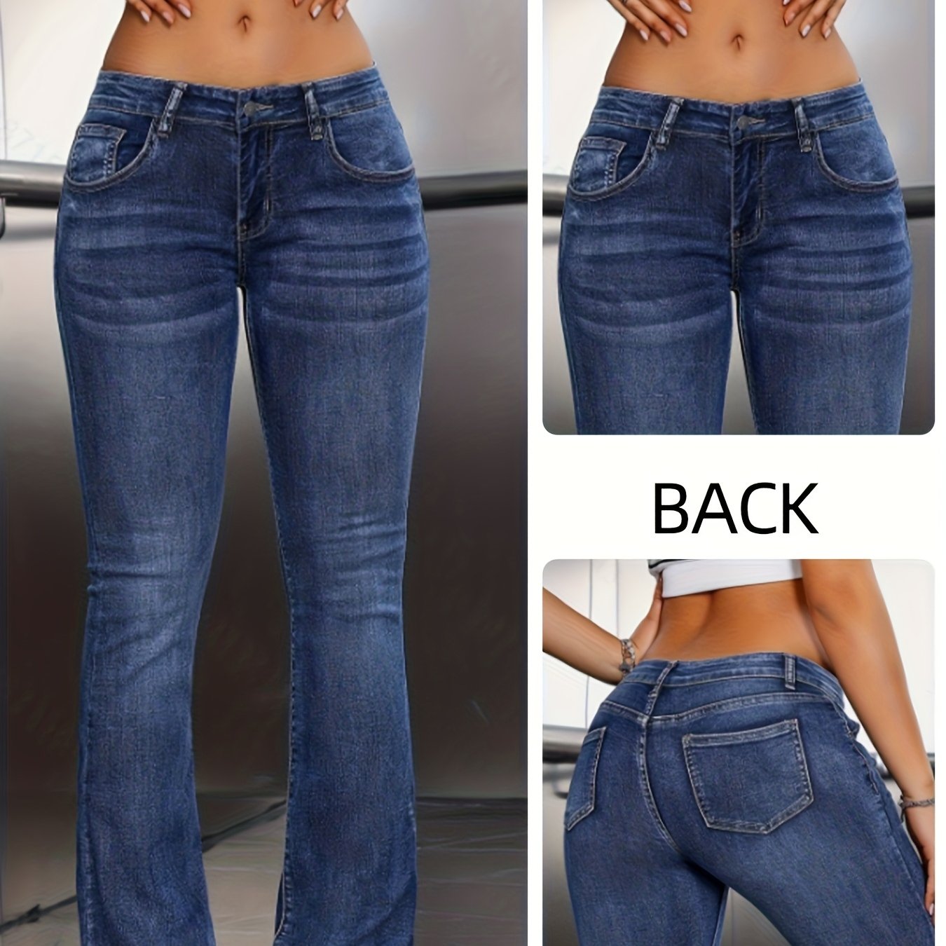 Fashion Flared Low-'s Pants Denim Jeans
