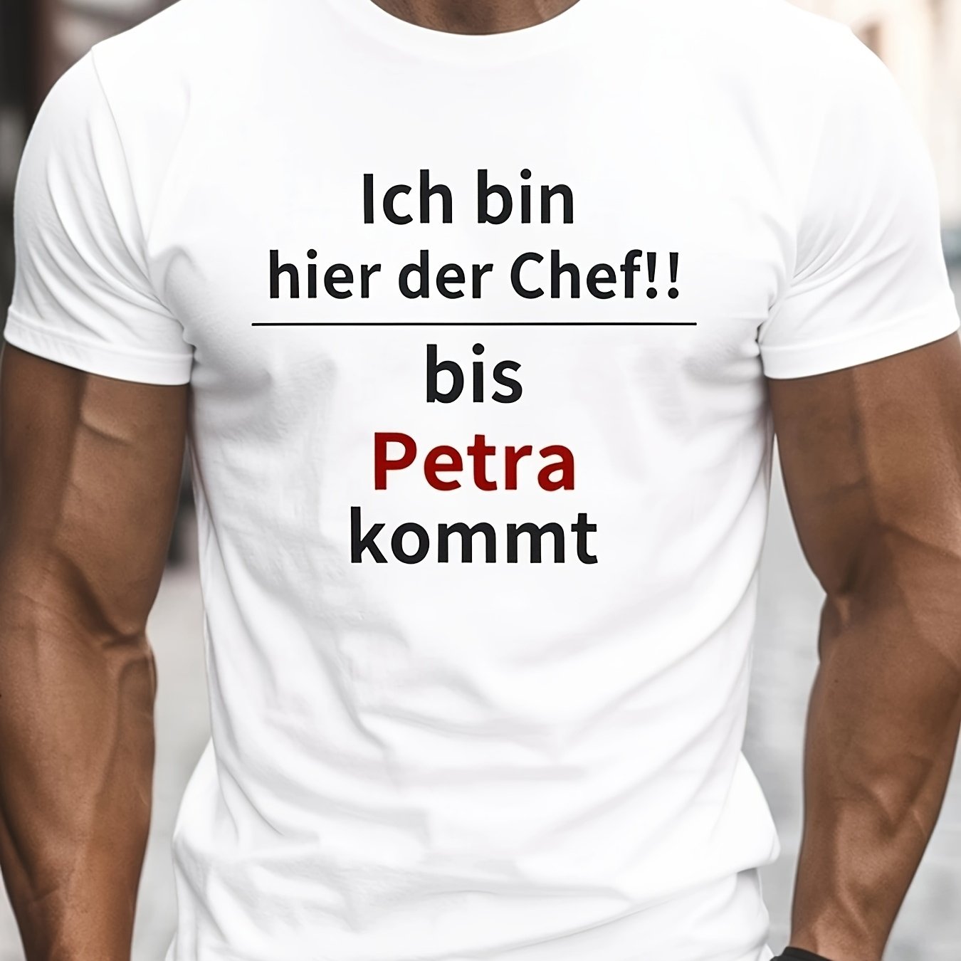 Image of Petra Graphic T-shirt For Men, Casual Short-sleeve Crew Neck Shirt With Petra Print, Machine Washable Summer Outdoor Shirt For Casual Wear And Evening Events - Suitable For Larger Sizes
