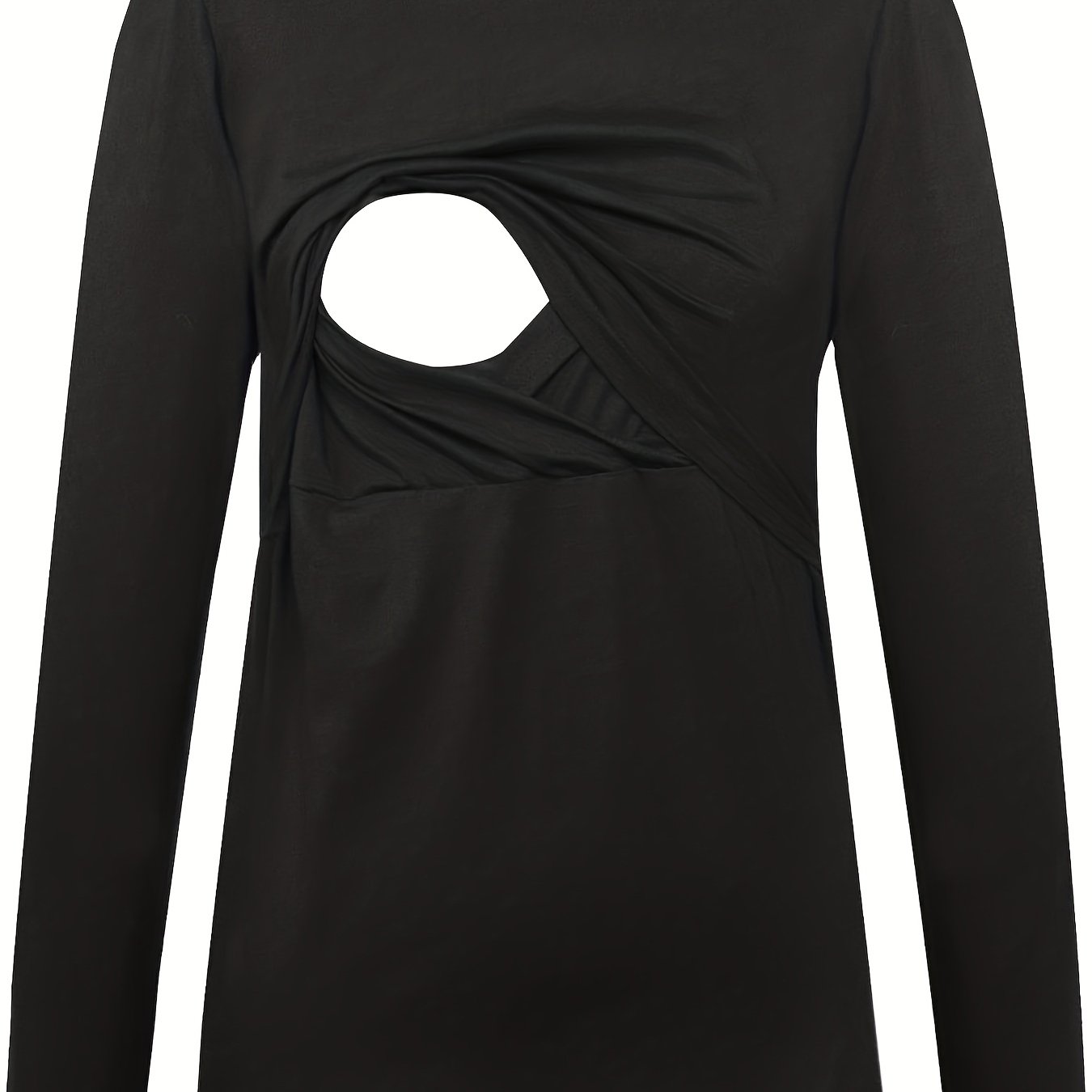 Long Sleeve Maternity Tops For Women, Featuring Double-layered Shirts Suitable For Breastfeeding
