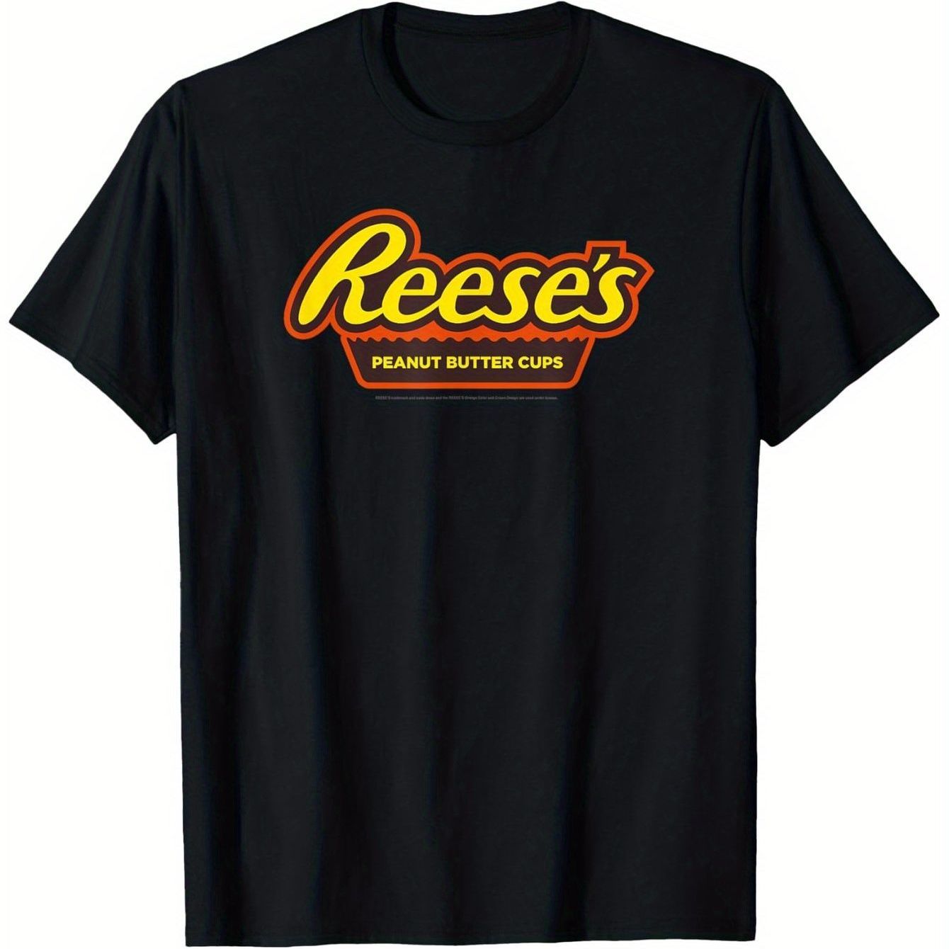 TEMU 's Peanut Butter Cup -shirt, 100% Cotton, Gift For Men, Women, , S-xxxl, Black, Machine Washable