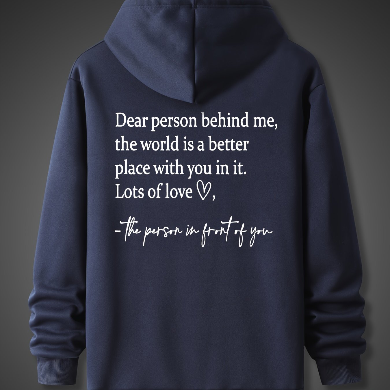TEMU Autumn/winter Hooded Sweatshirt With Unique Print, Front Kangaroo Pocket, And Fashionable Fit