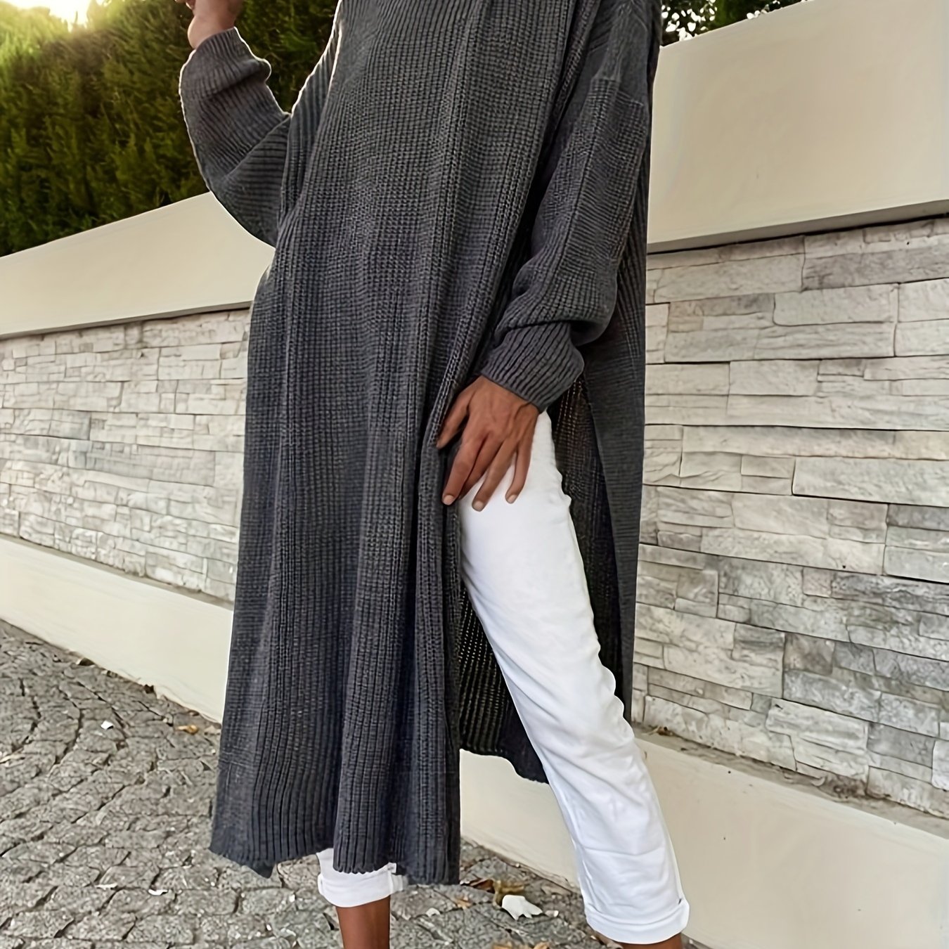 Image of Plus Size - Plus Size - 2024 Targeted Development Mid-length Casual Hooded Dress Skirt