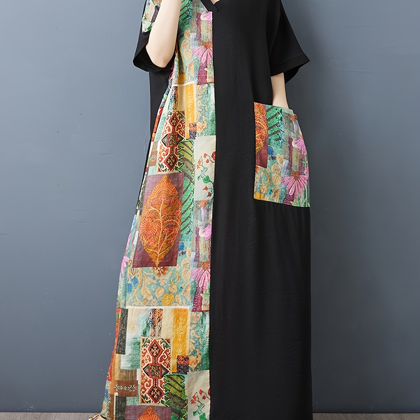 amazon cotton dresses Maxi Dress On Plus Cotton Maxi Dress Floral Dresses Amazon Long Cotton Frocks Plus Size Womens Plus Size Maxi Color:#27-Forest March26Sale Kimono Dresses | Kimono Fashion