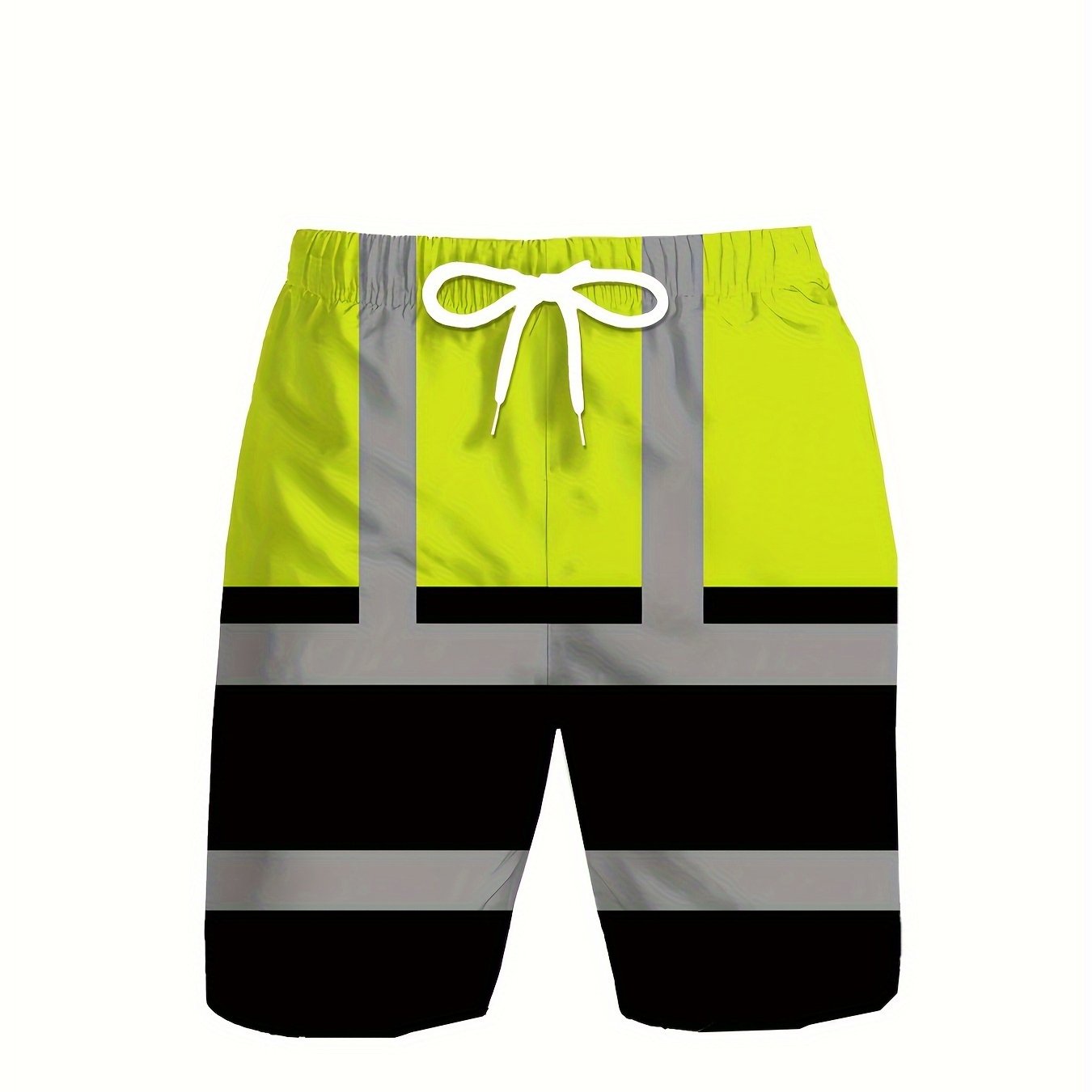 TEMU Men's Lightweight Casual Shorts With A Smooth Hem, Quick-dry Summer Print Pants, In Large Sizes, Plus Size