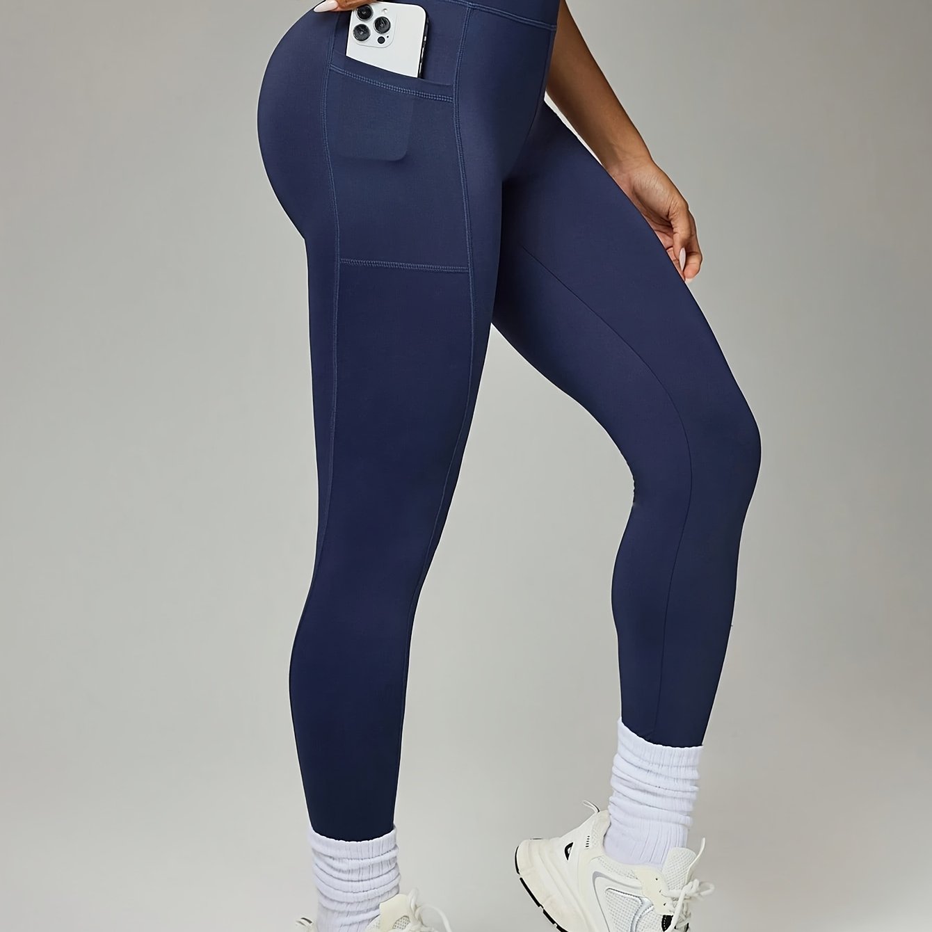 Image of Women' Sports Leggings, High-waisted Sports Base Leggings, Quick-drying And Breathable Sports Fitness Nine-point Pants