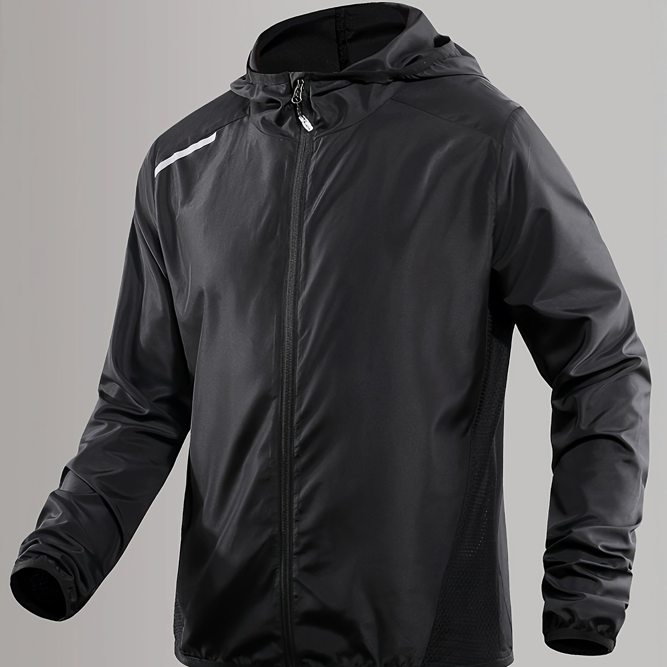 TEMU Men's Outdoor Sports Running Hooded Long Sleeve Top