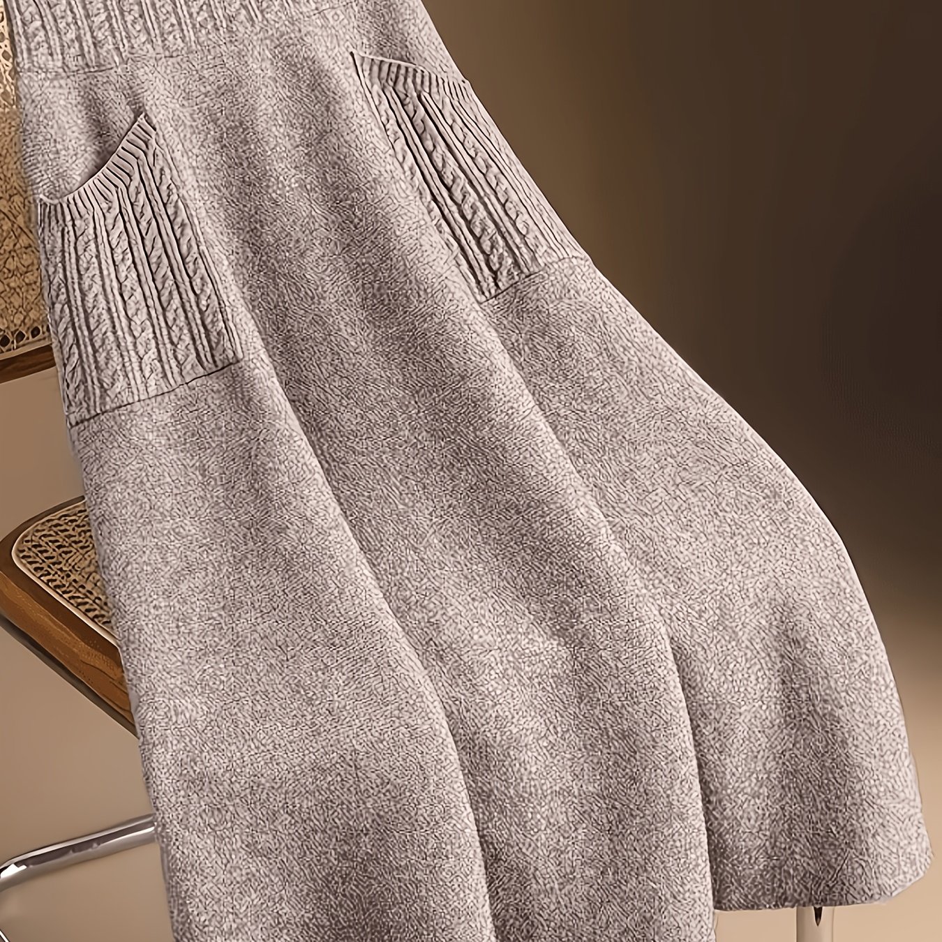 TEMU Neuer modischer eleganter Damen-Midi-Blütenknospenrock mit hoher Taille, lockere Passform im Ins-Stil, stilvoller, schicker vielseitiger Rock