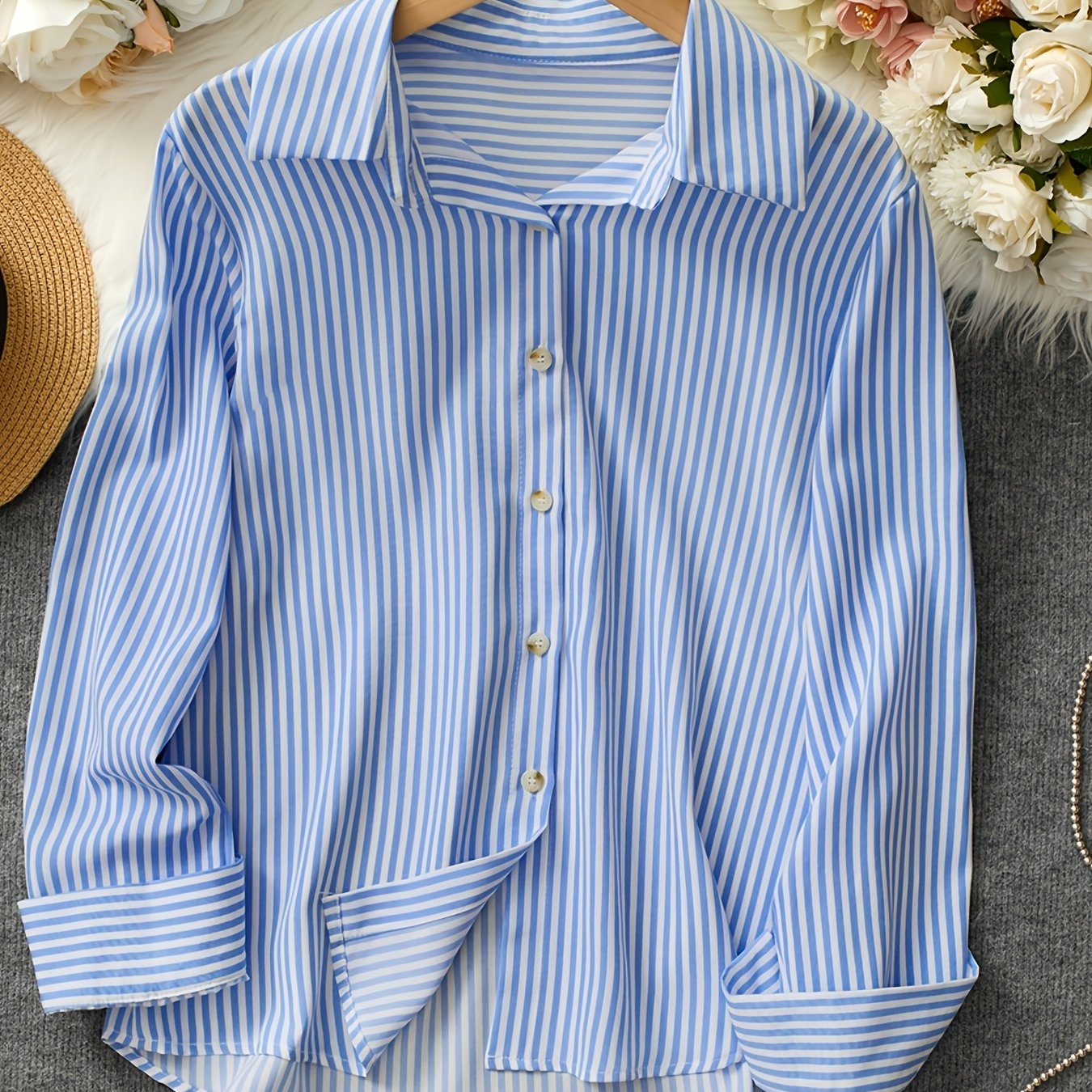 TEMU Women's Striped Shirt
