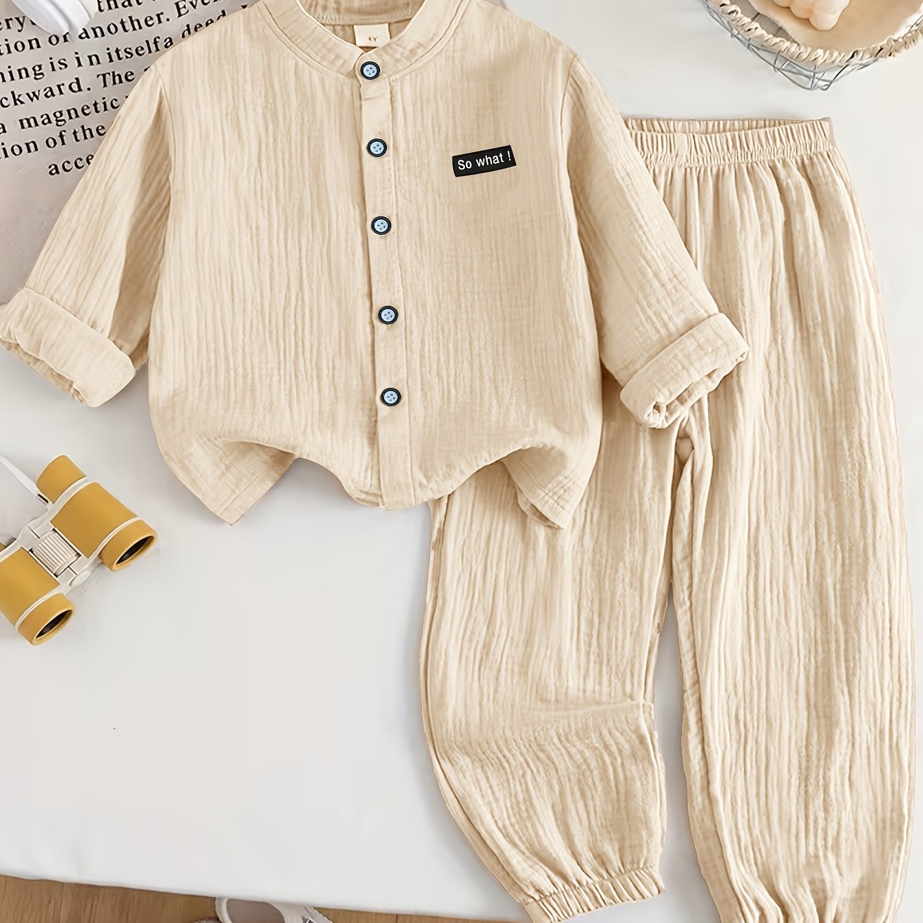 2pcs Boys' Set: Long-sleeve Top & Jogger Pants, Spring/autumn Style, Casual Sporty Fashionable Outfit For Toddlers And Young Children, Perfect For Outdoor