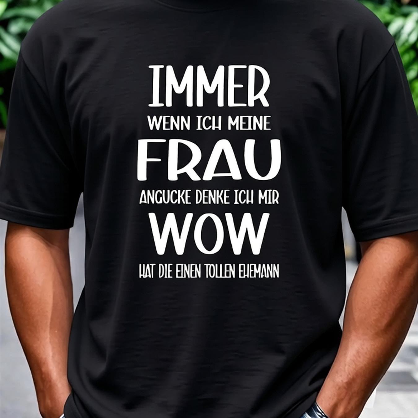 Image of Men's Casual T-shirt With German Text Print, Red Geometric Pattern, Round Neck, Regular Fit, Machine Washable, , Durable Statement For Urban Streetwear, Everyday Versatile Wear, Plus Size