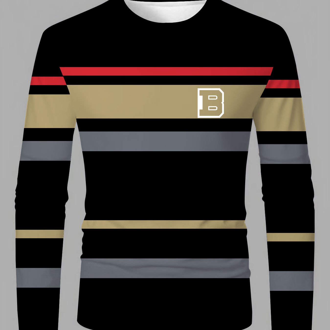 TEMU Fashionable Casual Striped Top With Print - Color- Striped Stitching, Easy Round Neck, Blending Color Stripes With Letter Elements To Create A