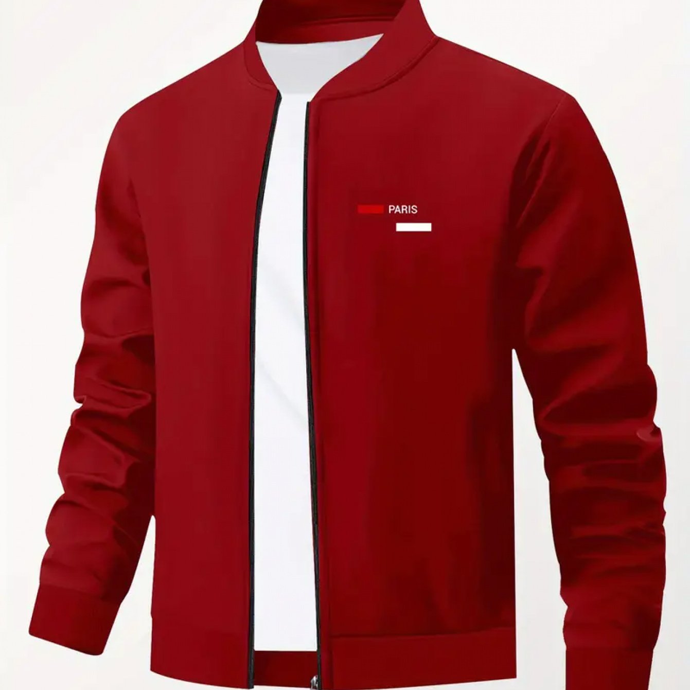 Image of The Trending Men' For Autumn And Winter Features Stylish High-end Casual Jackets With A Baseball Collar, Perfect For Young Men Looking For A Versatile And Attractive Outerwear Option