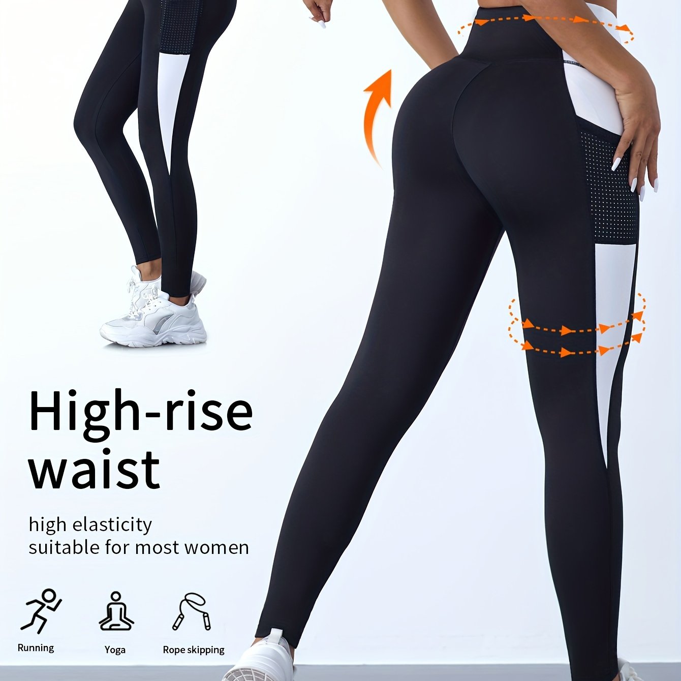 Outdoor Yoga Pants With Breathable Fabric And Phone Pocket, Ankle-length Athletic Pants