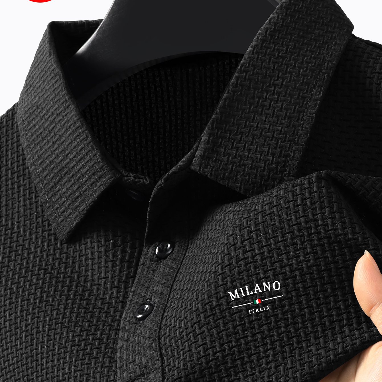 TEMU Xiaji Plus Size Men's Big & Tall Fashionable Casual Short-sleeve Shirt, Versatile Style, Comfortable For Outdoor Equestrian And Golf Activities.