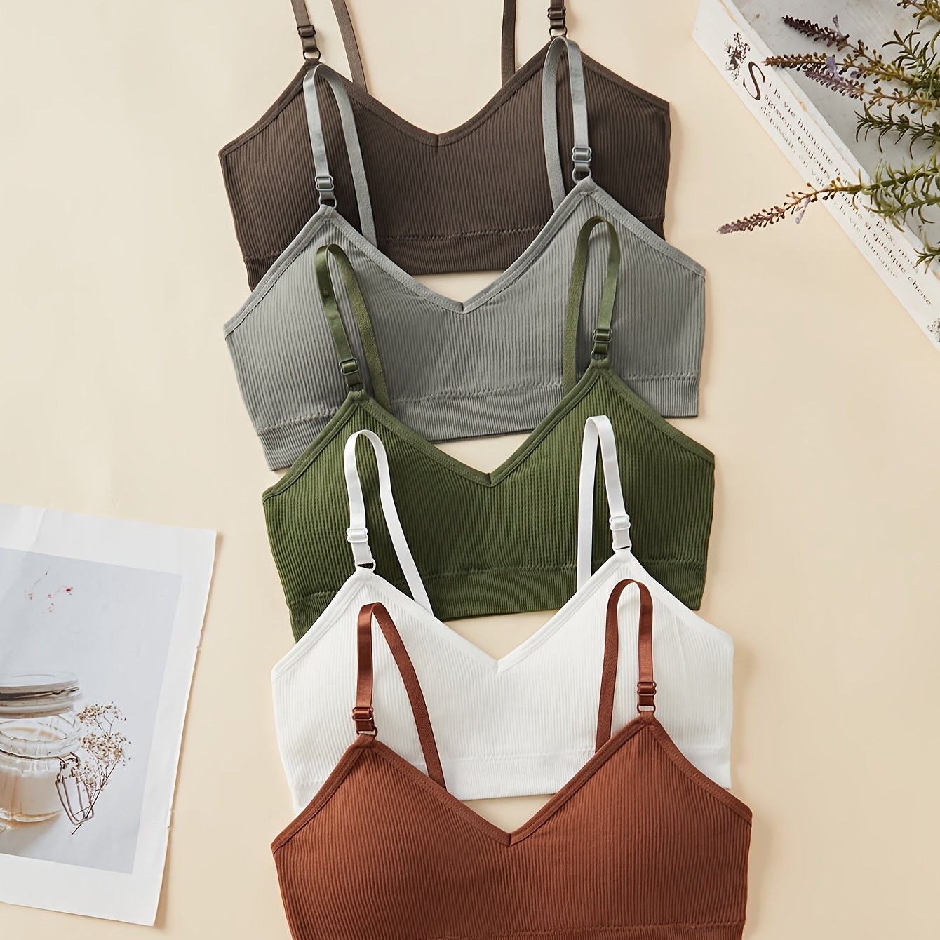 TEMU Five- Casual Comfortable Backless Lingerie