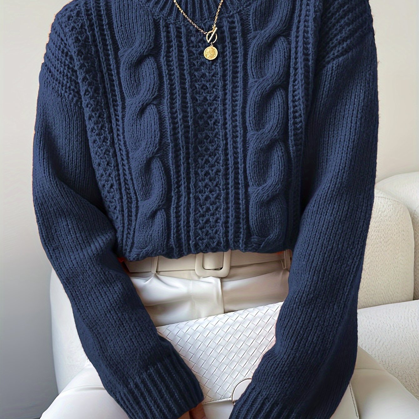 Chunky Drop Shoulder Sweater