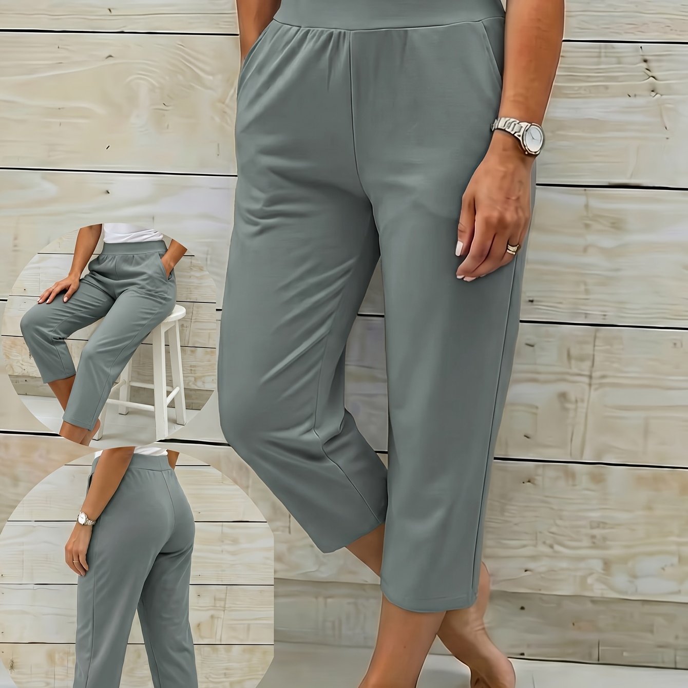 Comfortable And Stylish Everyday Capri Pants For Women, Lightweight