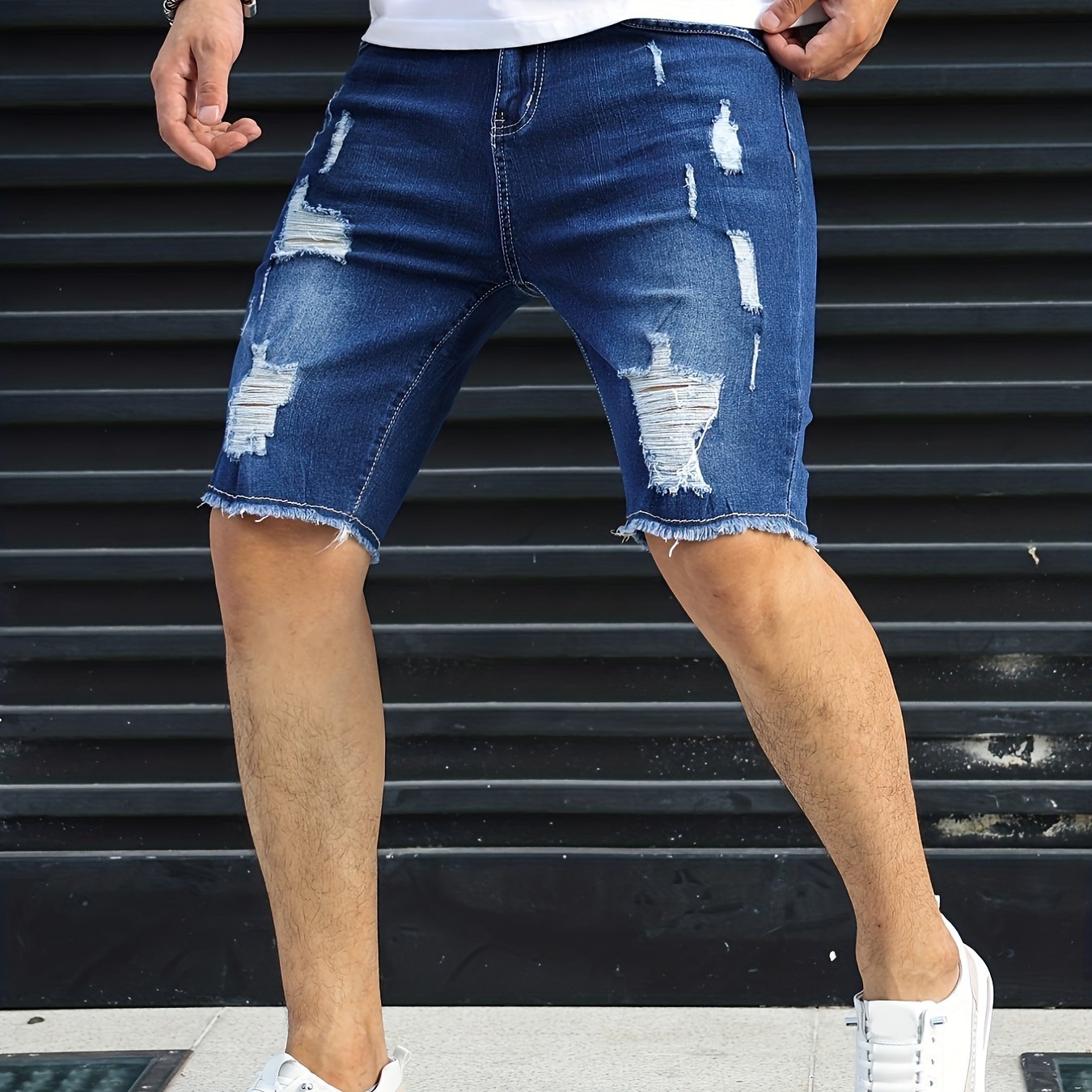 Jean Shorts Outfit Ideas Bermuda In Denim Streetwear Men Dresses