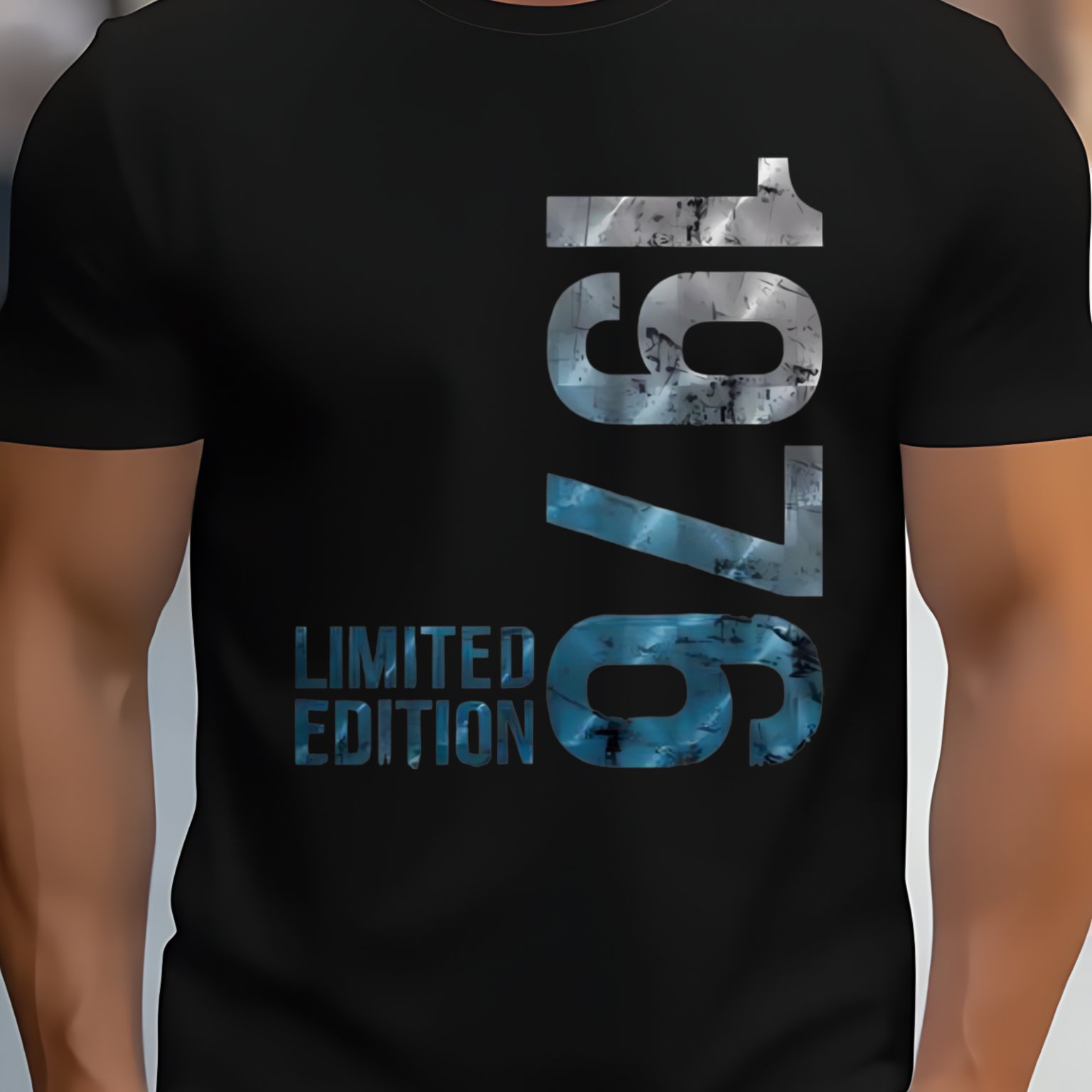 Image of Edition 1976 Casual Outing Pure Cotton Short Sleeved T Shirt, Plus Size