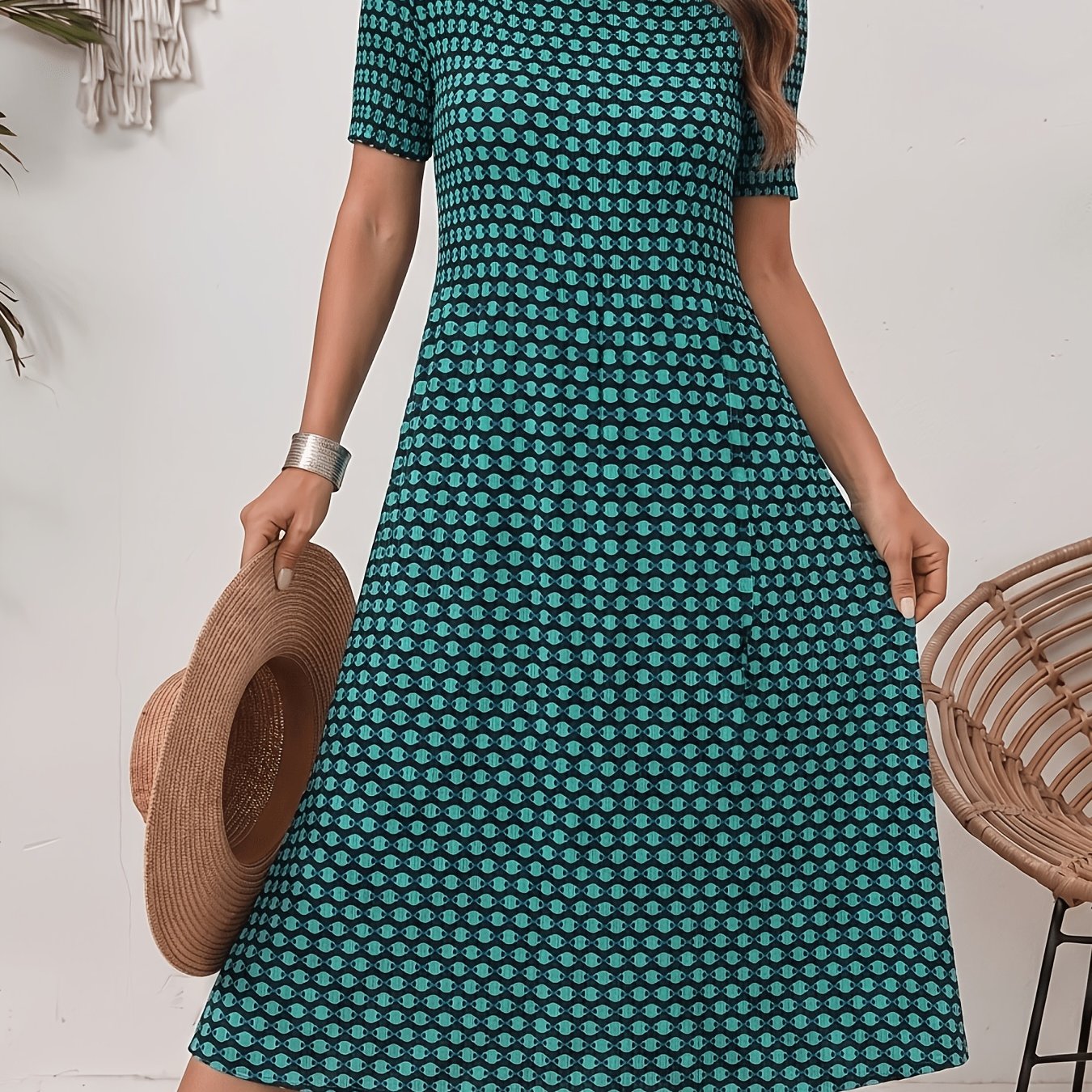 Plus Size, Plus Size Summer Pleated Dress