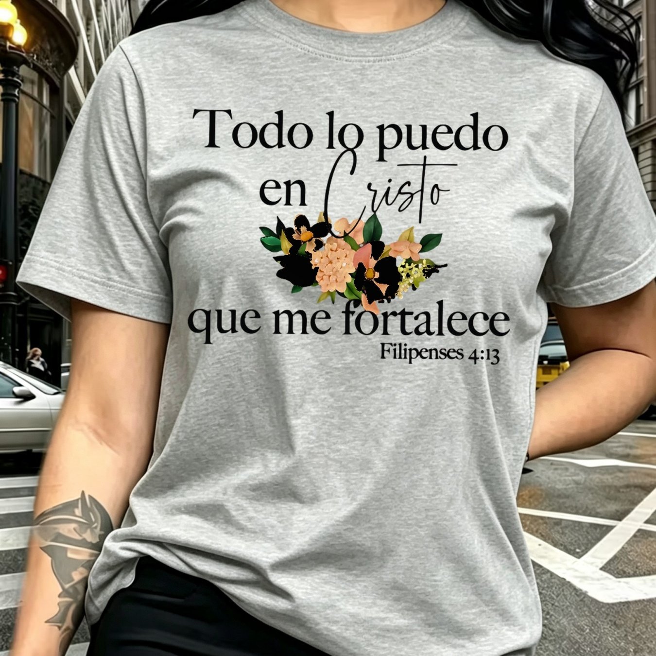TEMU Women's Elegant Style Short Sleeve Todo Lo En Que Me Printed Crew Neck T Shirt Suitable For Spring And Summer Fashionable For Commuting Vacation