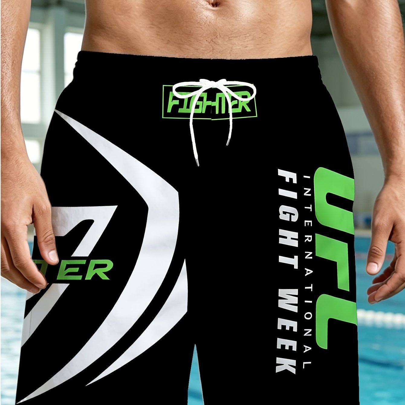 TEMU Men's Beach Shorts, Men's Fashion Beach Shorts, Summer Men's Drawstring Beach Shorts, Breathable Soft Fabric, Machine Washable