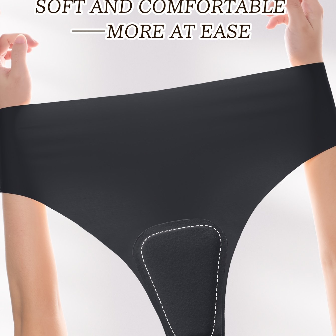Seamless Yoga Panties With Soft, Embarrassment-proof Pads, Suitable For Sports Activities. Women's Underwear