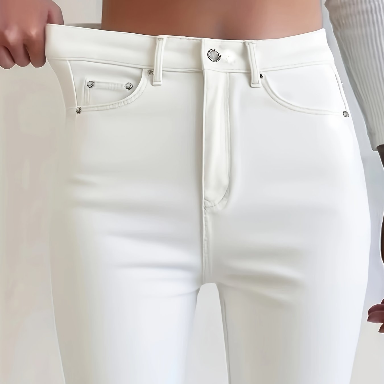 Women's Plus Size White Jeans