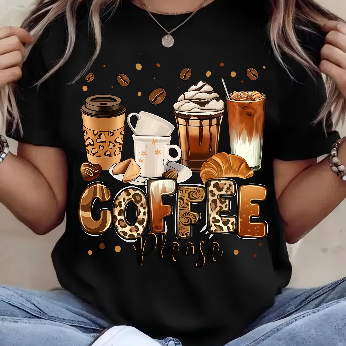 Image of Plus Size - Plus Size - Plus Size Pure T-shirt Women's Casual Printed Short Sleeve Halloween Thanksgiving Christmas Top Breathable Loose Fit Summer Autumn Winter Warehouse Shipping
