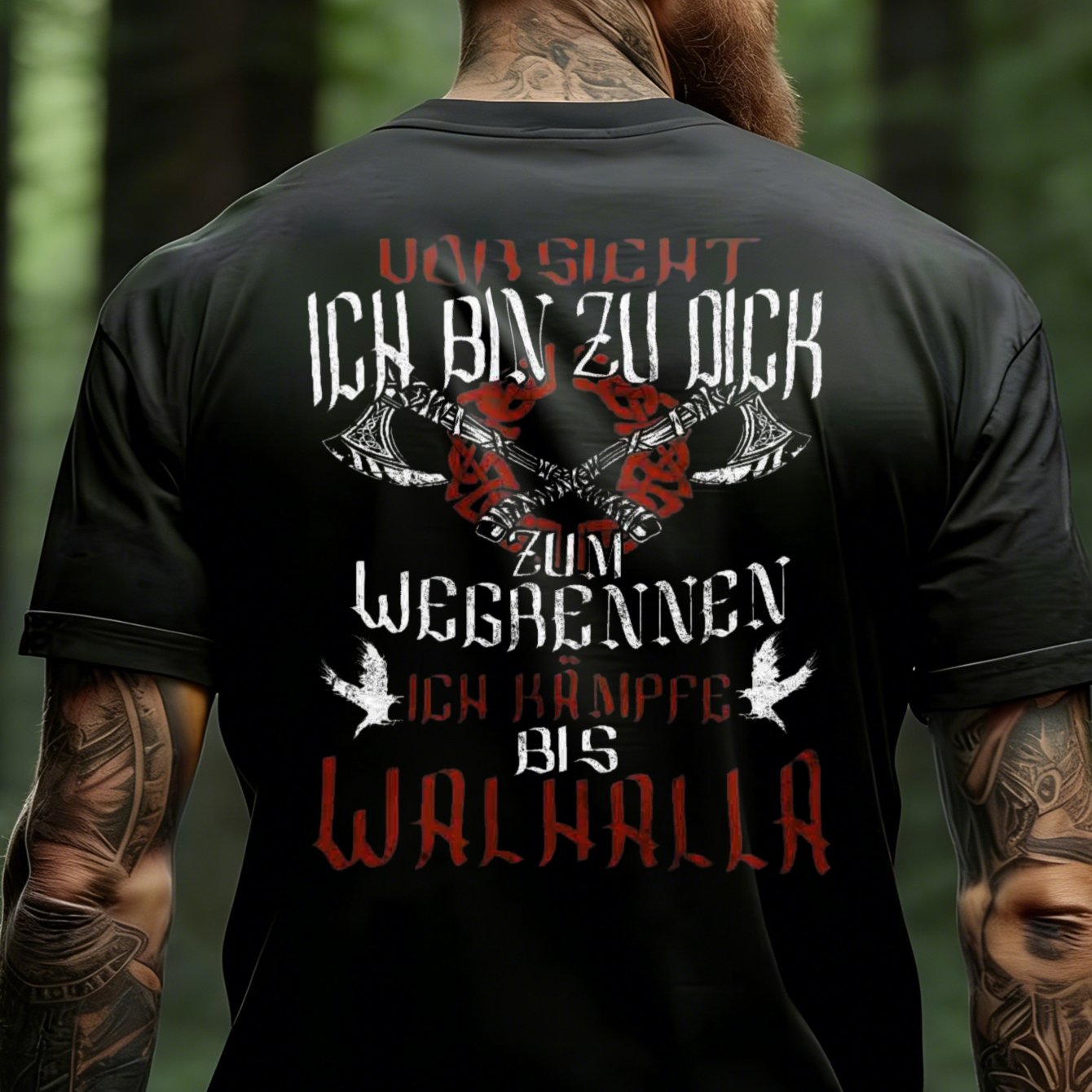 Unisex Casual T-shirt, Men's With Pattern And German Lettering, Suitable For And Casual Wear. A Perfect Gift For Fans, Family, , Featuring A High-