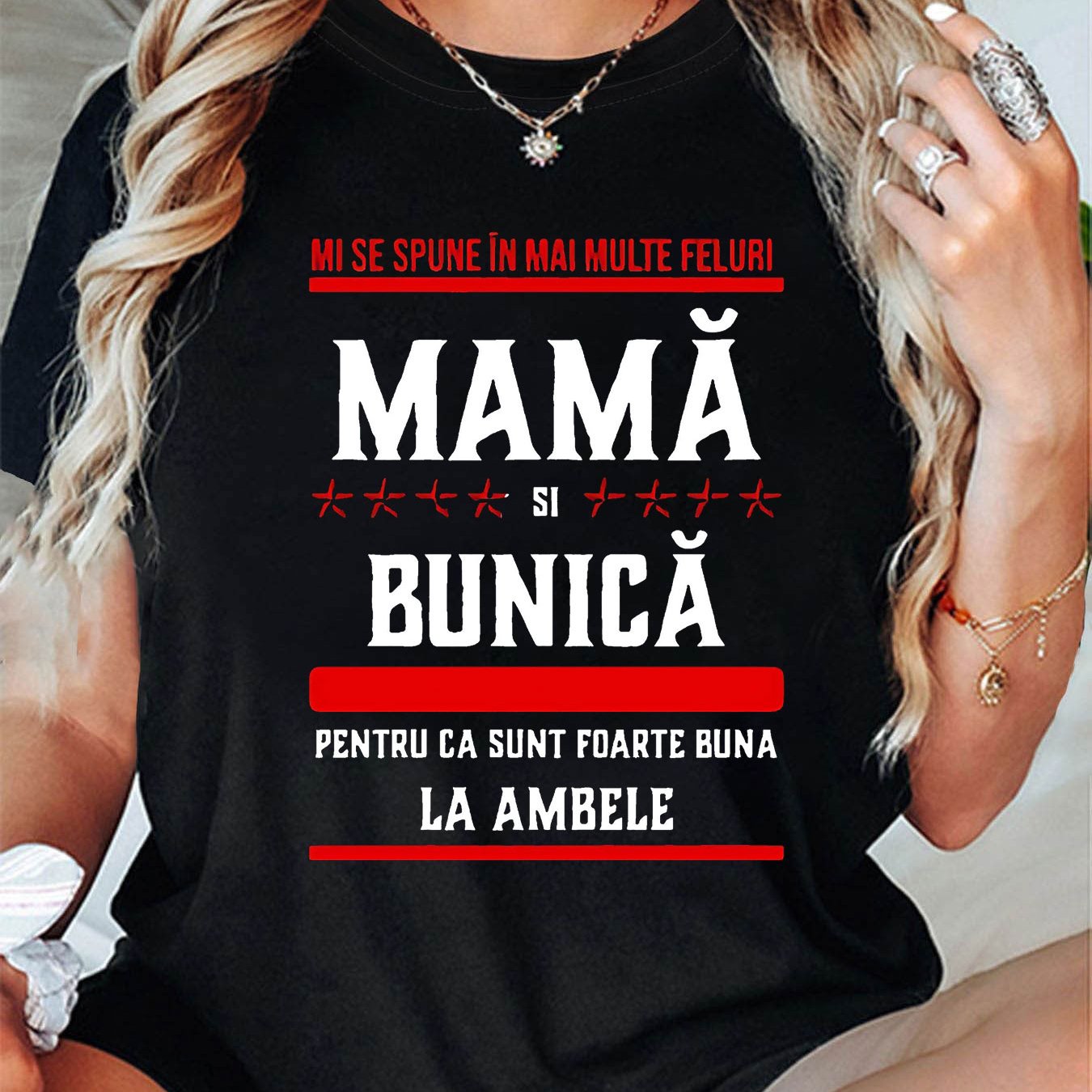 TEMU Plus Size, Women's Plus Size Romanian Letter Print T-shirt - Comfortable Round Neck Short Sleeve Top Suitable For Summer & Spring, Casual Casual