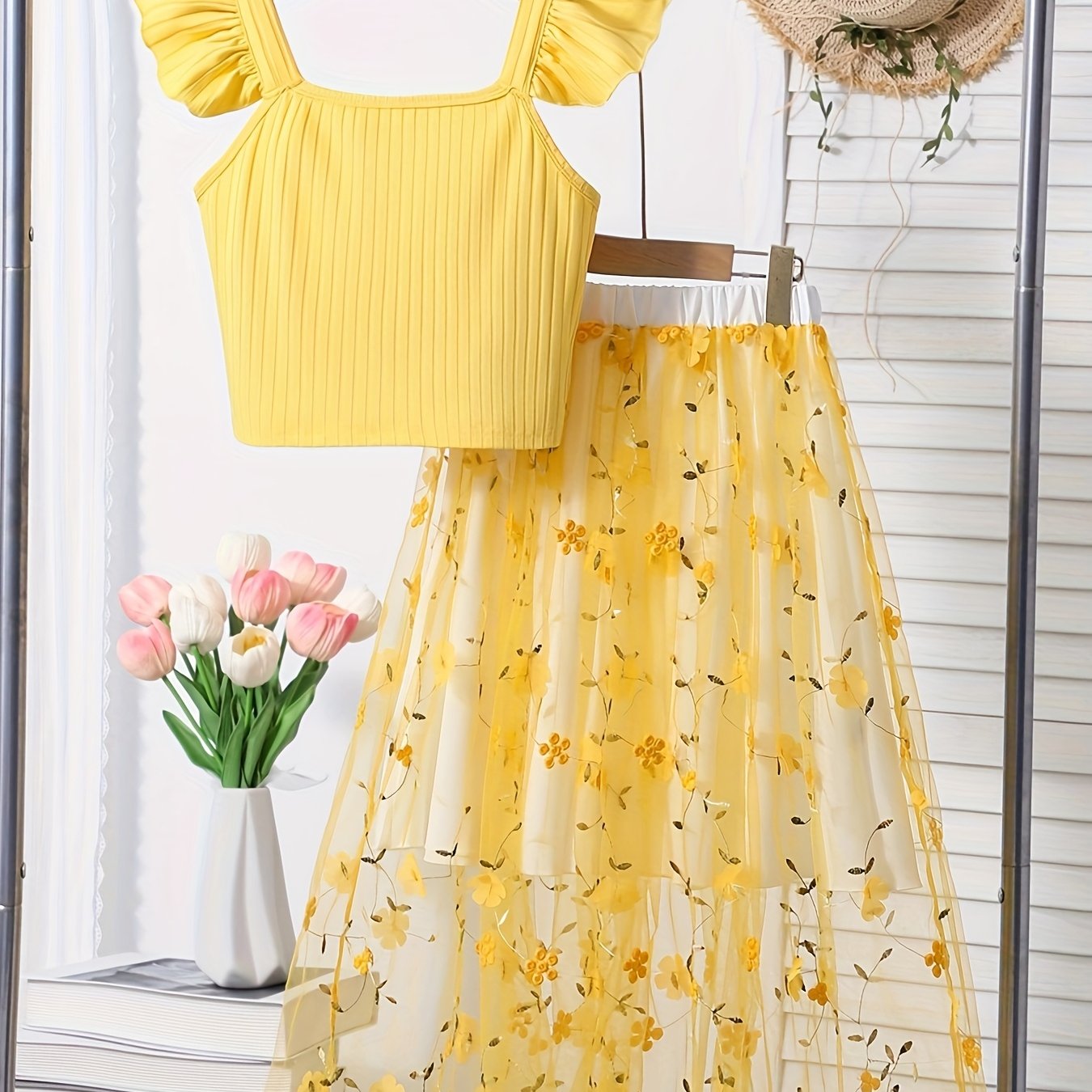 Camisole Top And Half-skirt Set Fashion Outdoor 's Spring Summer