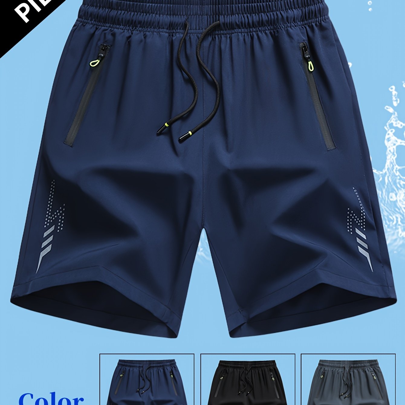 TEMU Men's Summer Shorts, Casual Sportswear, Quick-dry And Breathable Shorts, For Running, Fitness, Cycling, Walking, Swimming, Outdoor Category: