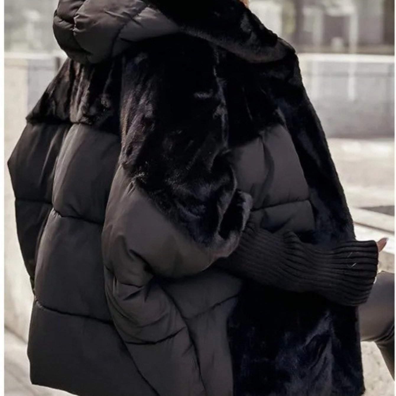 Women's Hooded Coat Concealed Zip Closure Ultra Soft Plush Fleece Lining Winter Leisure Outerwear For Daily