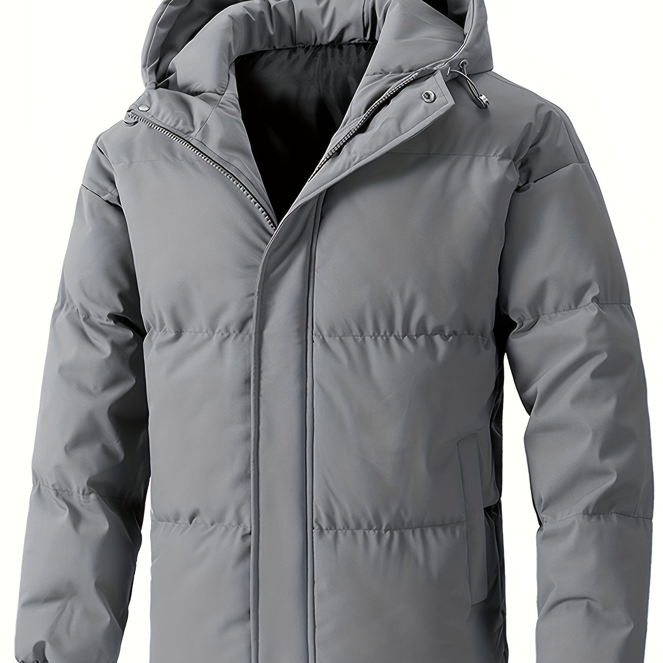TEMU Plus Size Men's Outerwear, Extra Large Size Men's Jacket, Winter Plus Size Jacket