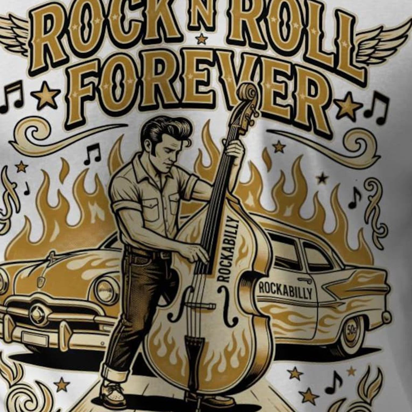 Rockabilly T Shirt 50s Rock N Roll Musician Hot Rod Car