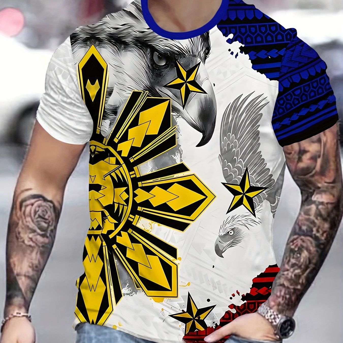 TEMU Chi Men's 3d Print Fashion T-shirt