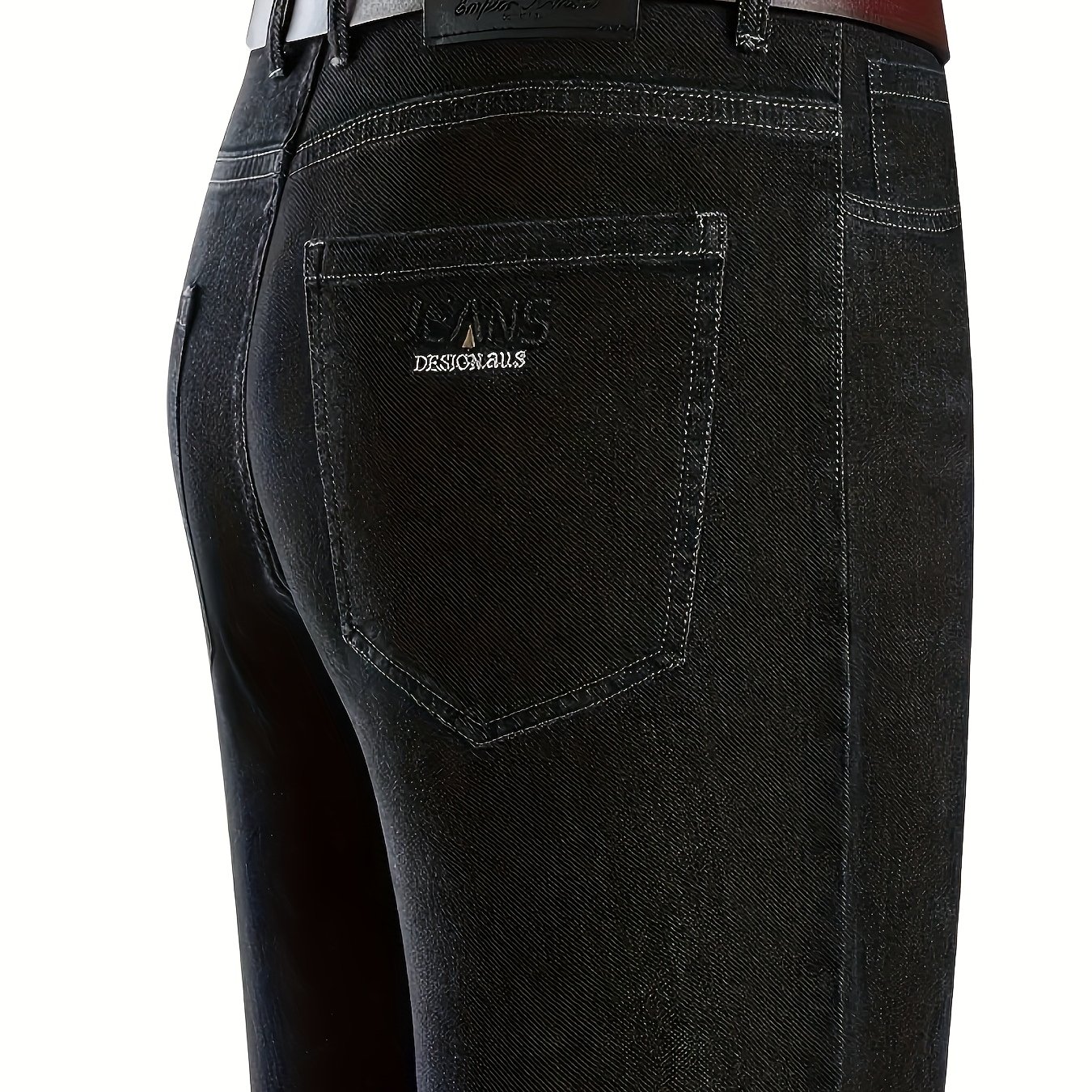 2025 New Seasonal Men's Plus-size Thickened Stretchy Jeans, Plus Size