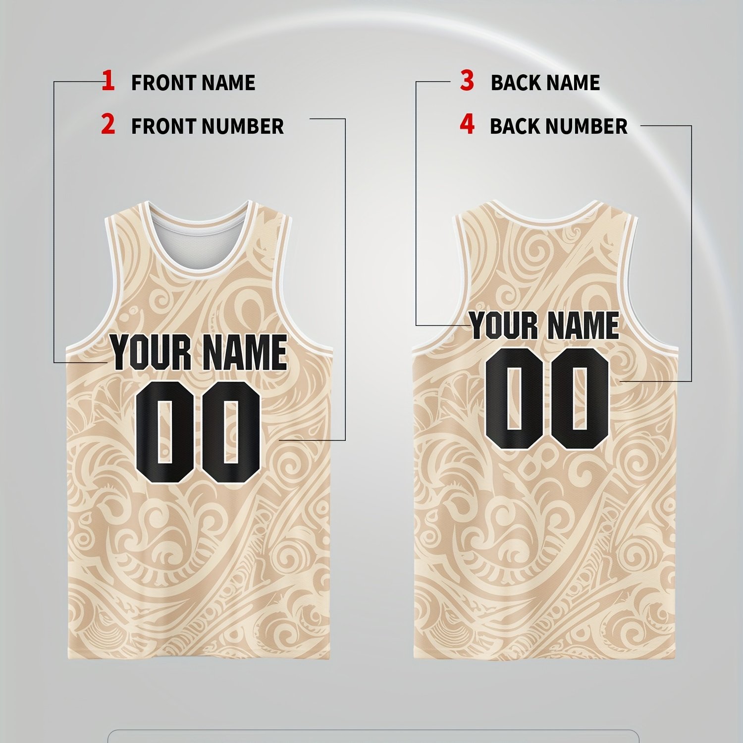 TEMU Group Personal Custom Name And Number, Basketball Vest Sports Clothing Breathable Quick-dry , Personalized Gathering Summer Party