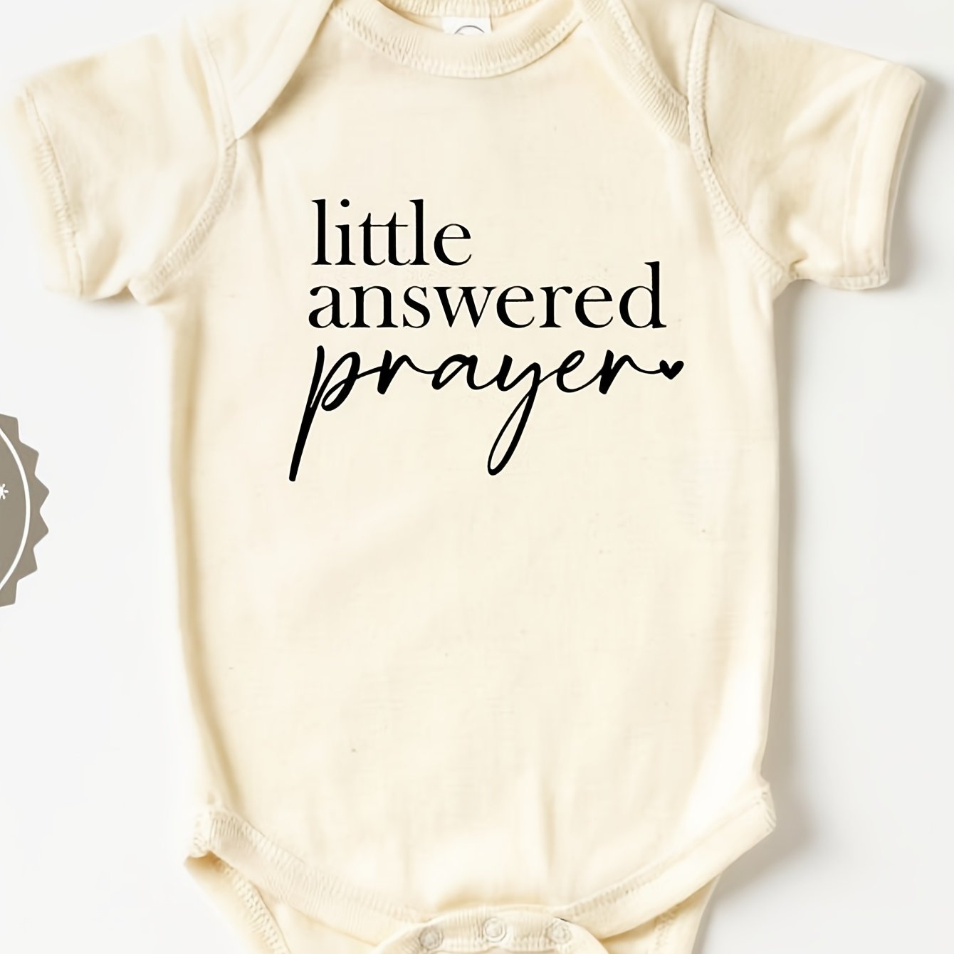 TEMU Cute Little Baby Onesie - Christian Minimalist Baby Bodysuit - Christian Baby Onesie Baby Girl Clothes Baby Boy Clothes 100% Cotton Onesie,