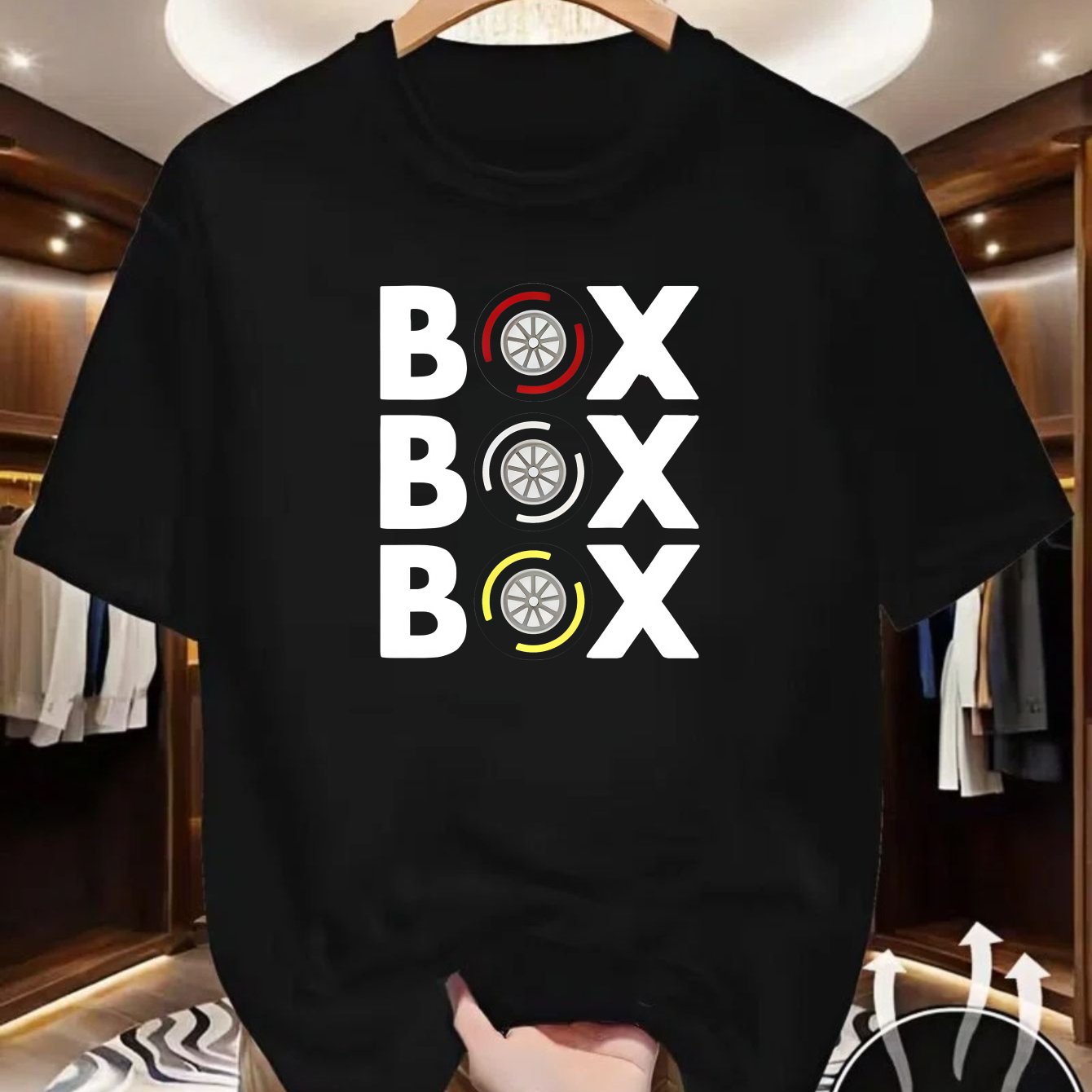 TEMU Men's Box Box Car Wheel Design Casual Streetwear Summer Wear
