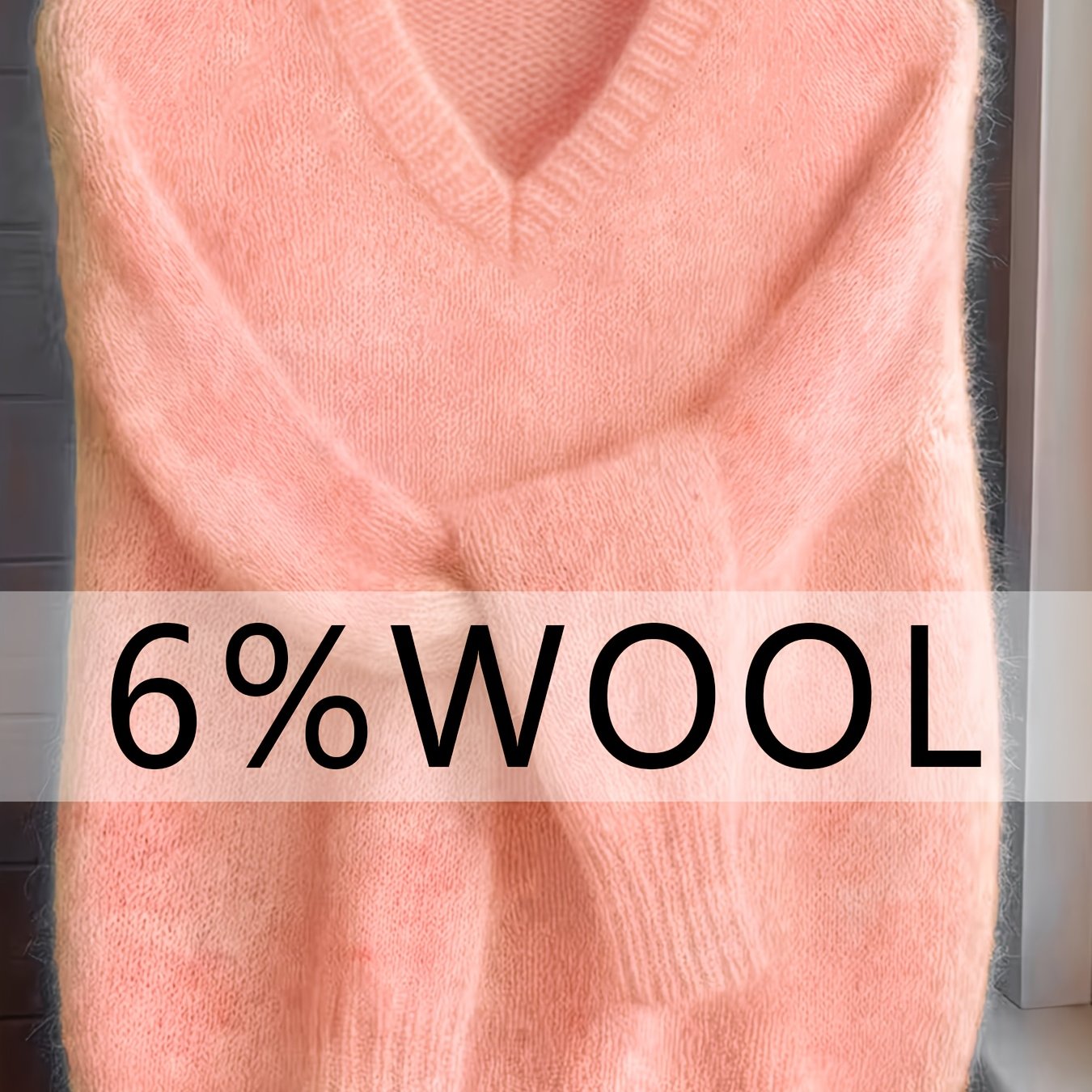TEMU Fall Winter -neck Wool Sweater, Soft And Comfortable, Elegant Design, Suitable For Spring Autumn Commuting And Outdoor Wear