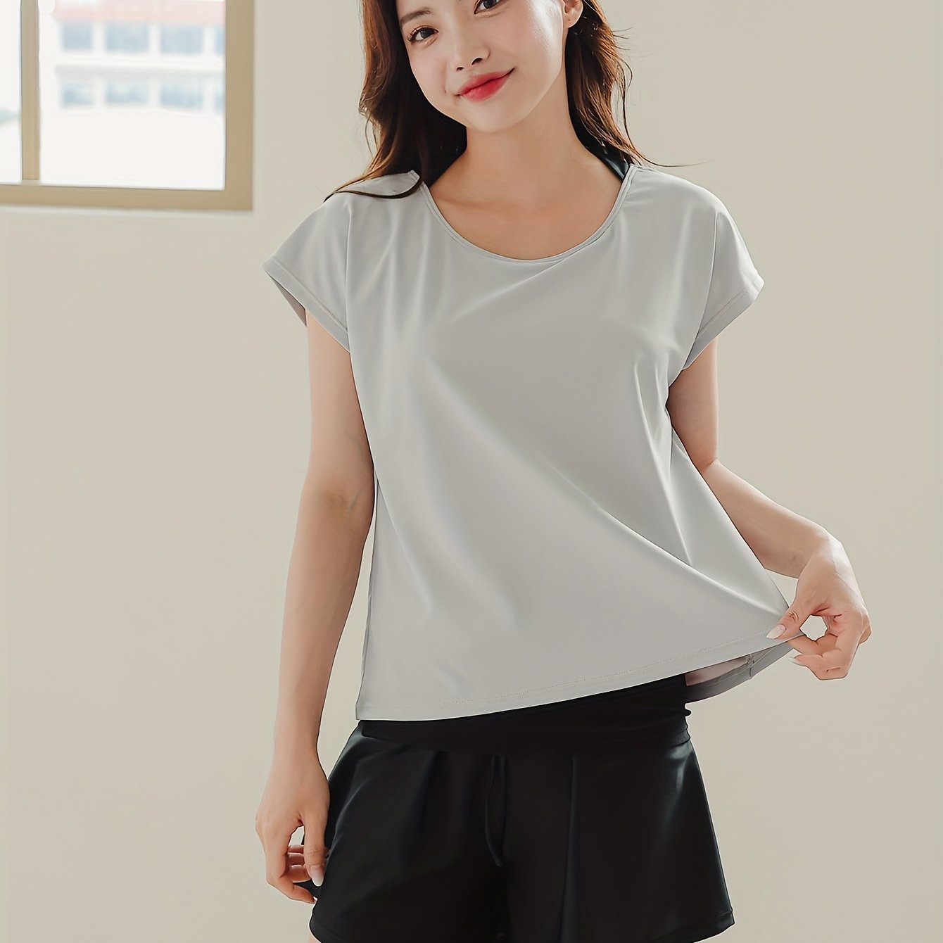 TEMU New Casual Women's Swimsuit Split Swimsuit Conservative Swimsuit Women's Swimsuit Two-piece Set [swsb03]