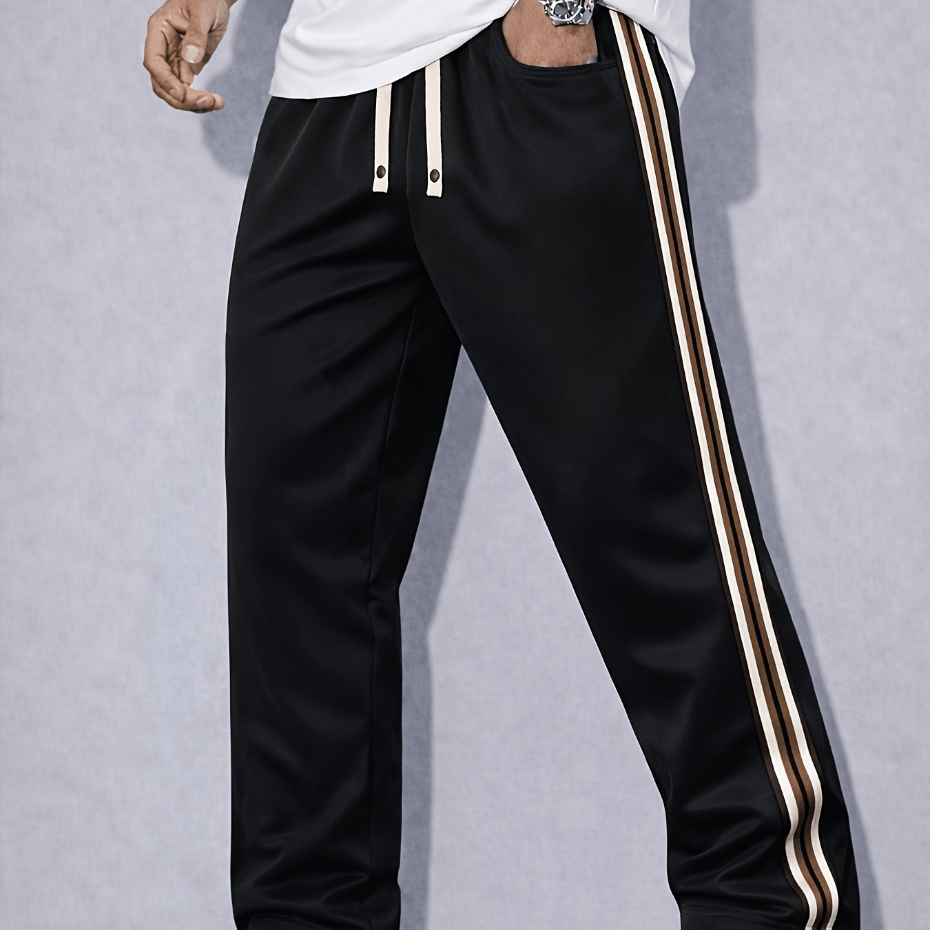 TEMU Trousers For Men High Quality | Men's Casual Long Pants, Men's Straight Casual Trousers Suitable For , Affordable Men's Pants, Autumn Essentials