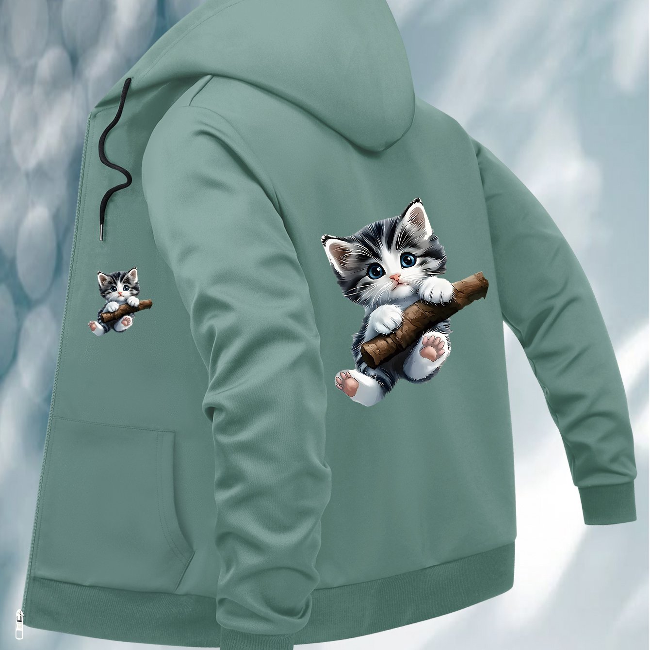 TEMU Plus Size - Plus Size - Plus Size Women's Hooded Sweatshirt Jacket, Long Sleeve Casual Pullover Hoodie For Spring And Summer, Plus Size Women's