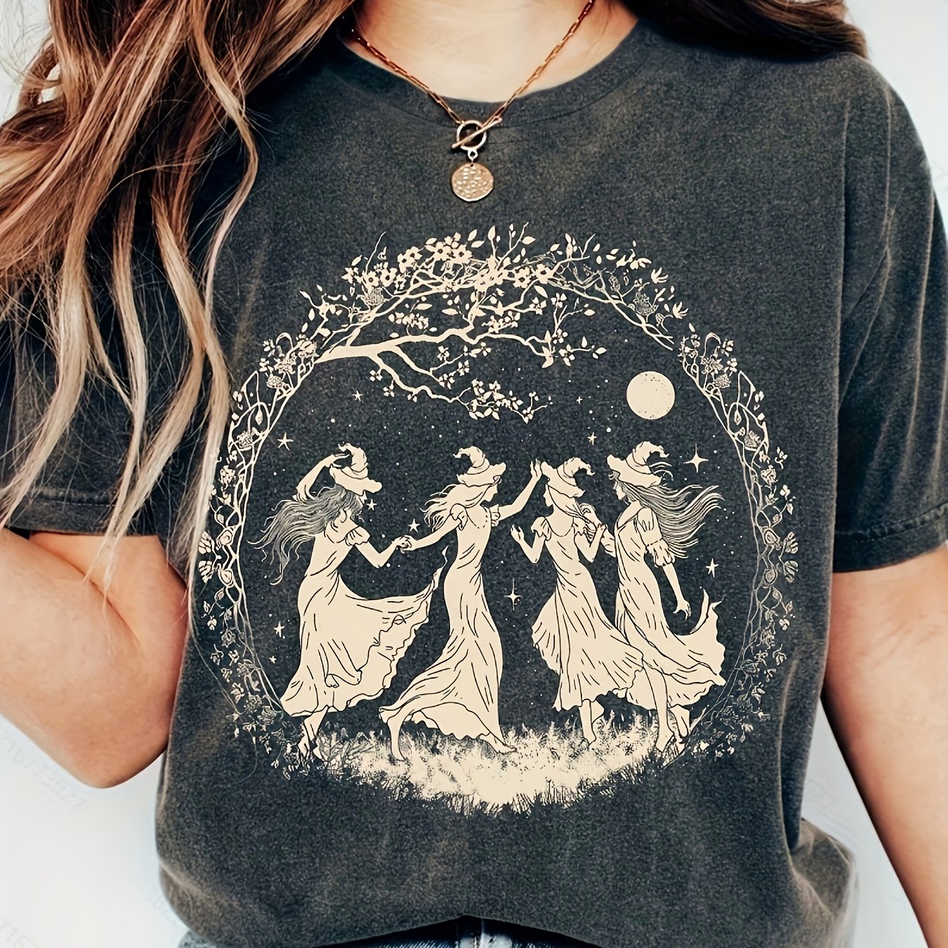 E-shop Europäisch-Amerikanisches Mode-Print Damen-T-Shirt für Halloween