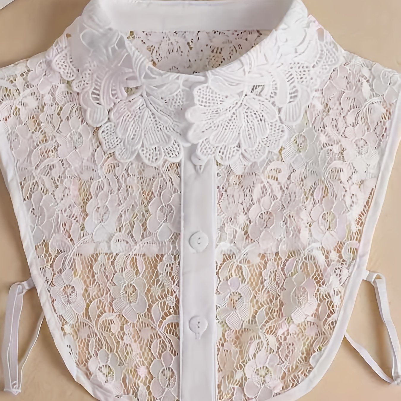 Lace High-neck Exquisite Korean-style Sweater, Versatile Korean Version Women'-soluble Black And White Solid Color False Collar