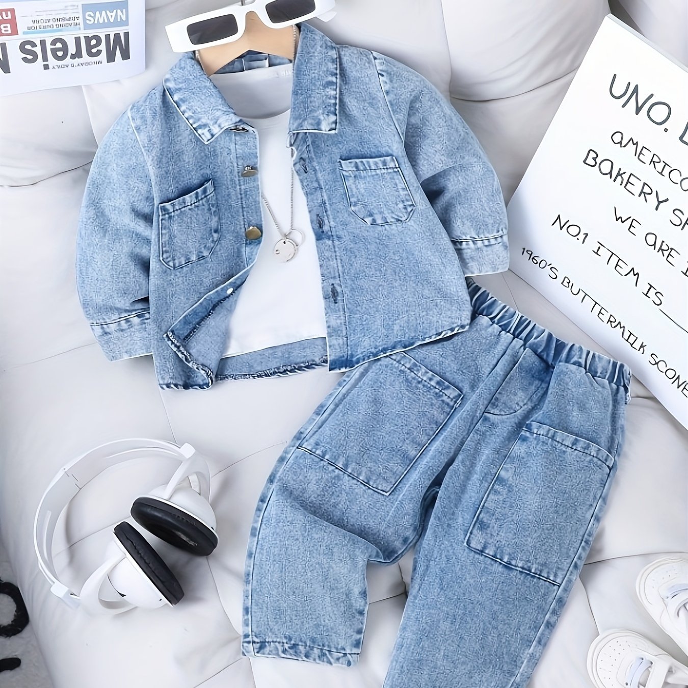 Targeted Development Of A Two-piece Set For Baby Girls, Spring Casual And Easy Style, For Outdoor